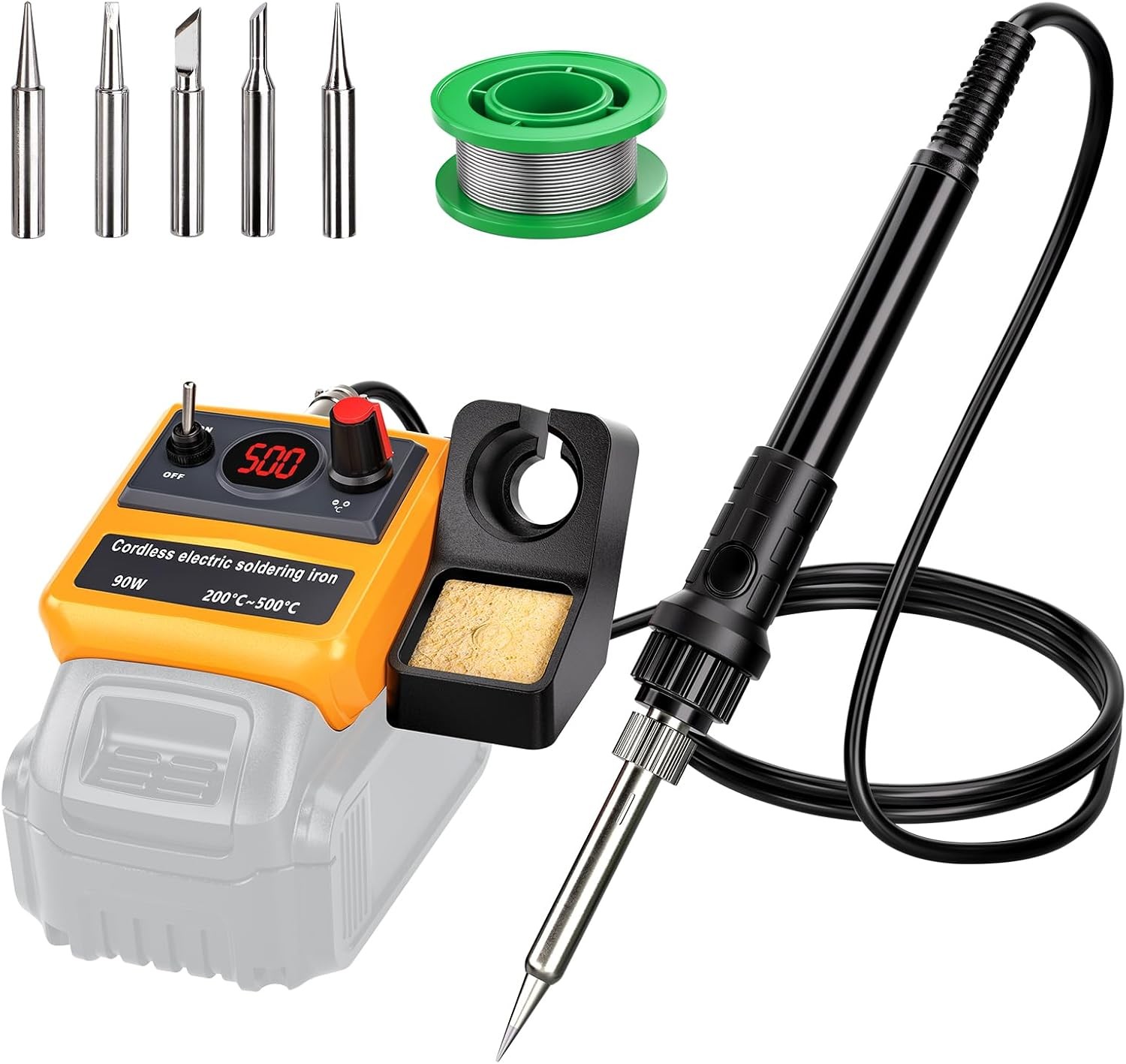 Cordless Soldering Iron Kit for Dewalt 18/20v Battery for any Hobby Enthusiast
