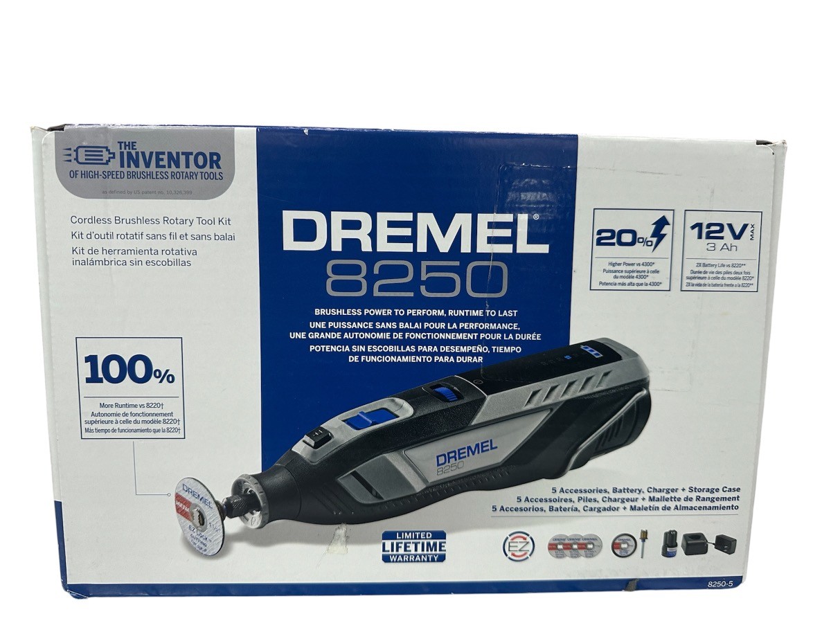 DREMEL ROTARY lithium-ion CORDLESS ROTARY BUSHLESS TOOL KIT (AZP031217)