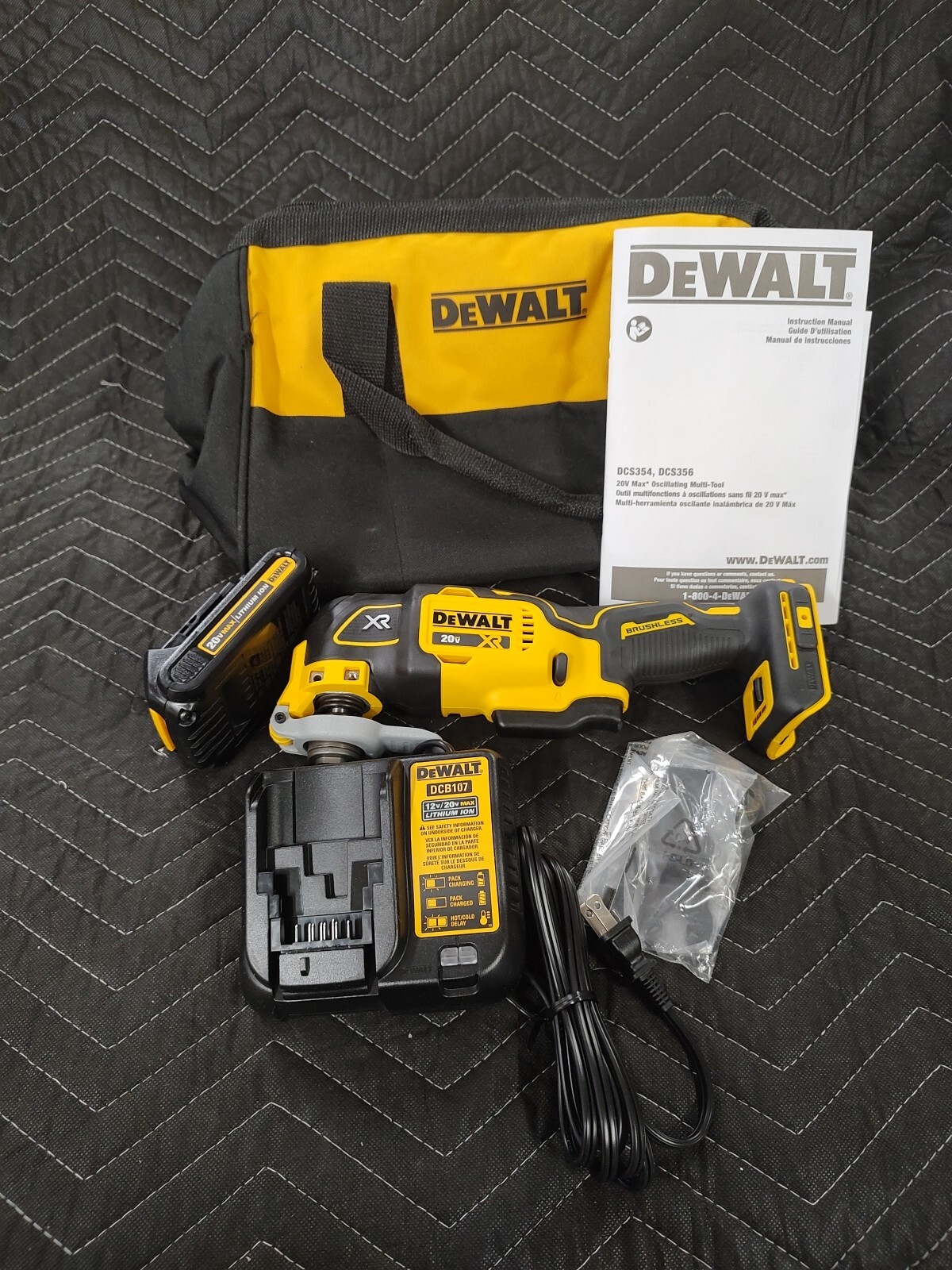 Brand New DEWALT XR 20V DCS356D1 Max 3 Speed Oscillating Multi Tool Kit!!
