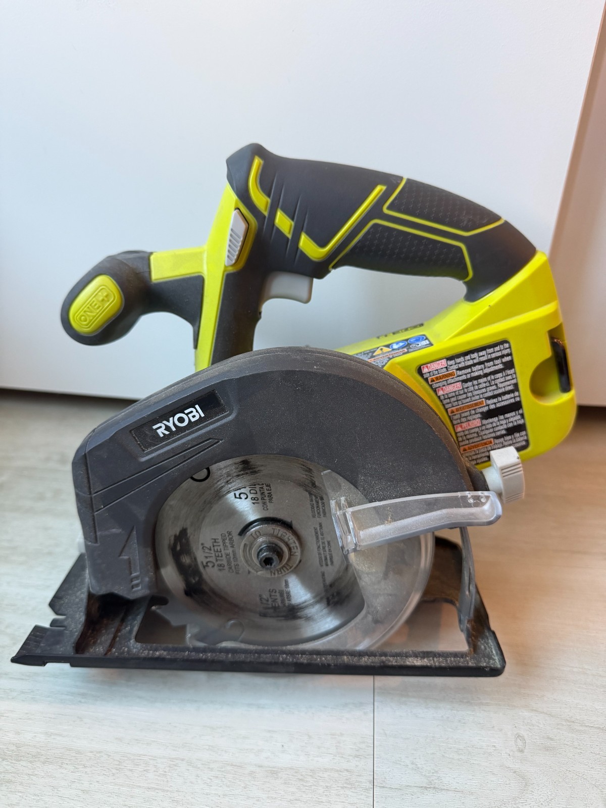 Ryobi ONE+ 18V Cordless Circular Saw 5-1/2in PCB500B Tool Only Used Good Conditi