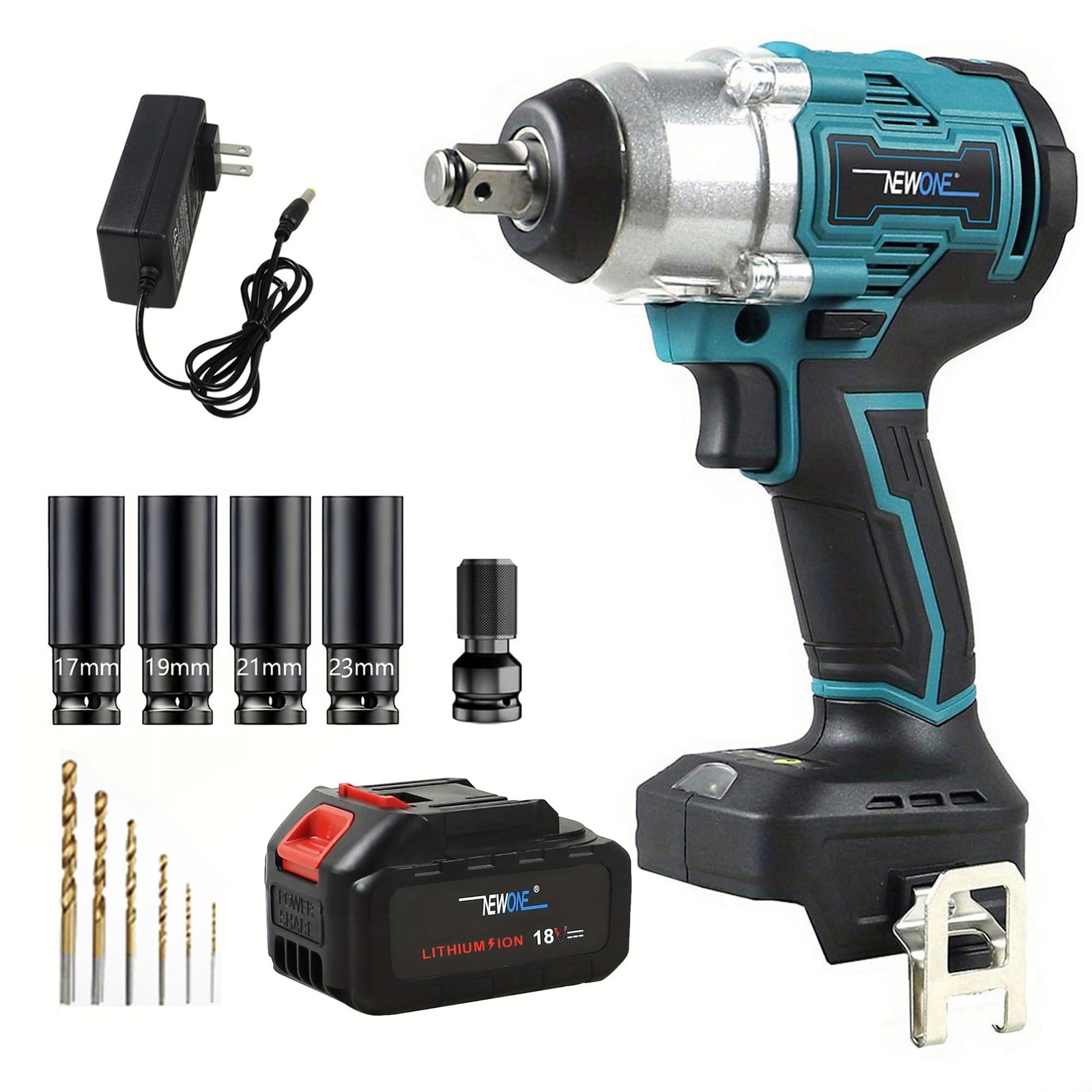 20v Brushless Crodless Impact Wrench, 370 Ft-lbs (500N.m) Impact Gun 1/2 inch…