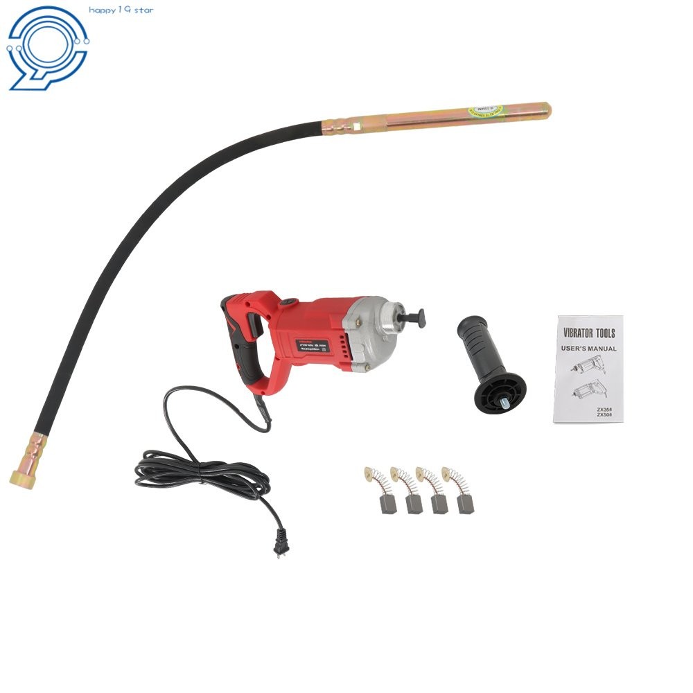 1500W Handheld Concrete Vibrating Tool Concrete Vibrator with 5 ft Shaft Rod US