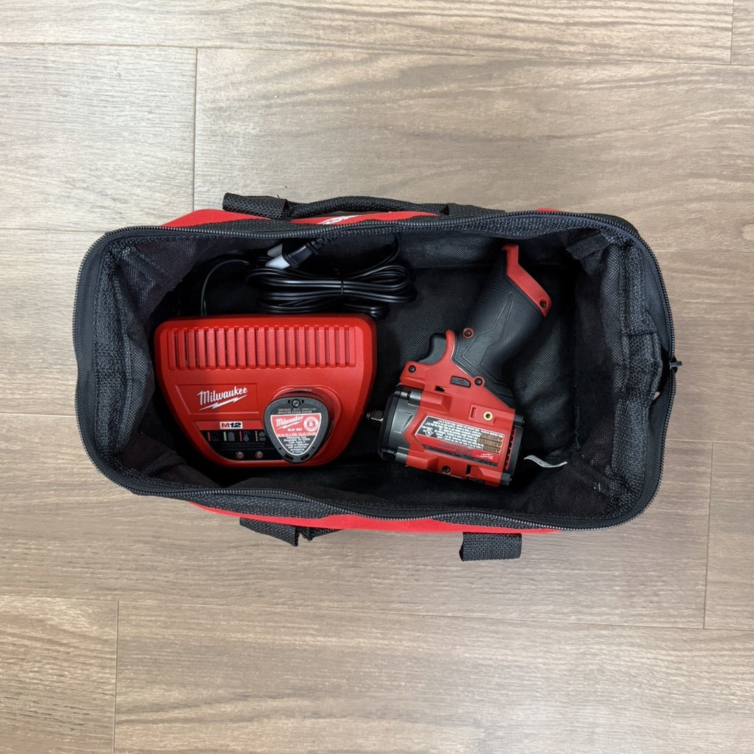 Milwaukee M12 3/8 Drive Impact Wrench 2562-20 Bundle