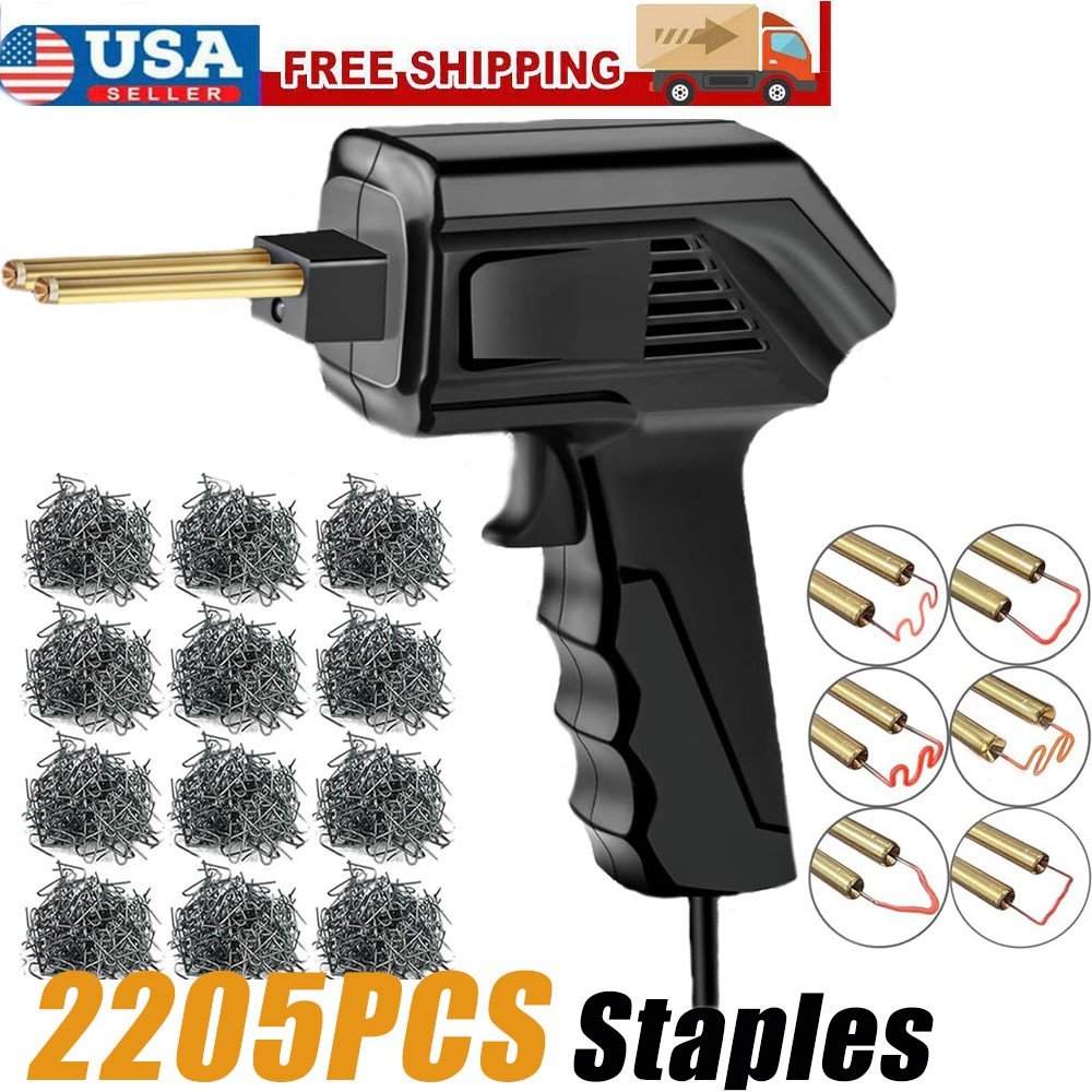 225W Plastic Welder Kit, 2205PCS Hot Staples Plastic Repair Kit, Professional Pl