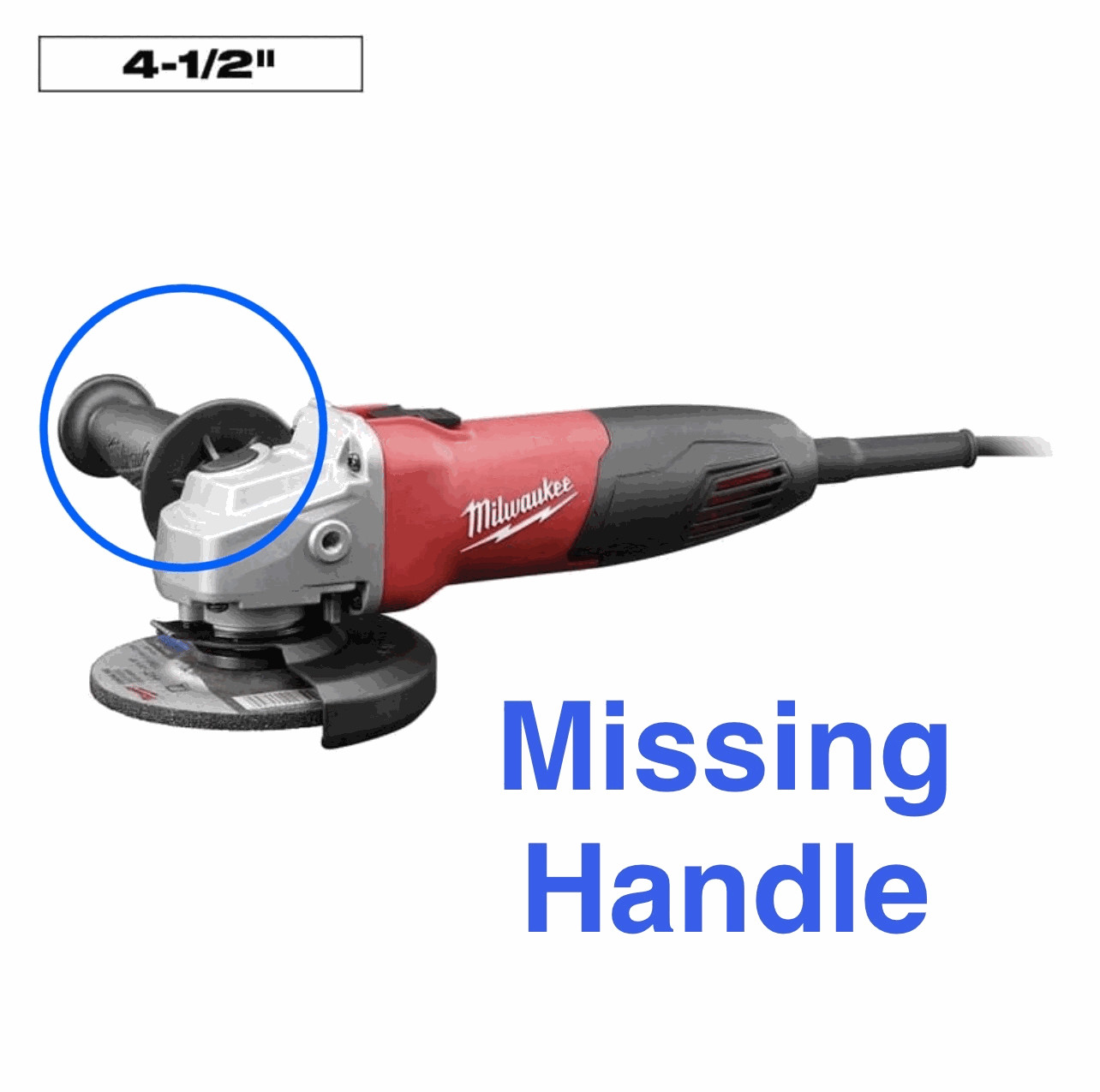 Milwaukee 7A 4.5 Angle Grinder Lock-On Switch MISSING SEE PICS