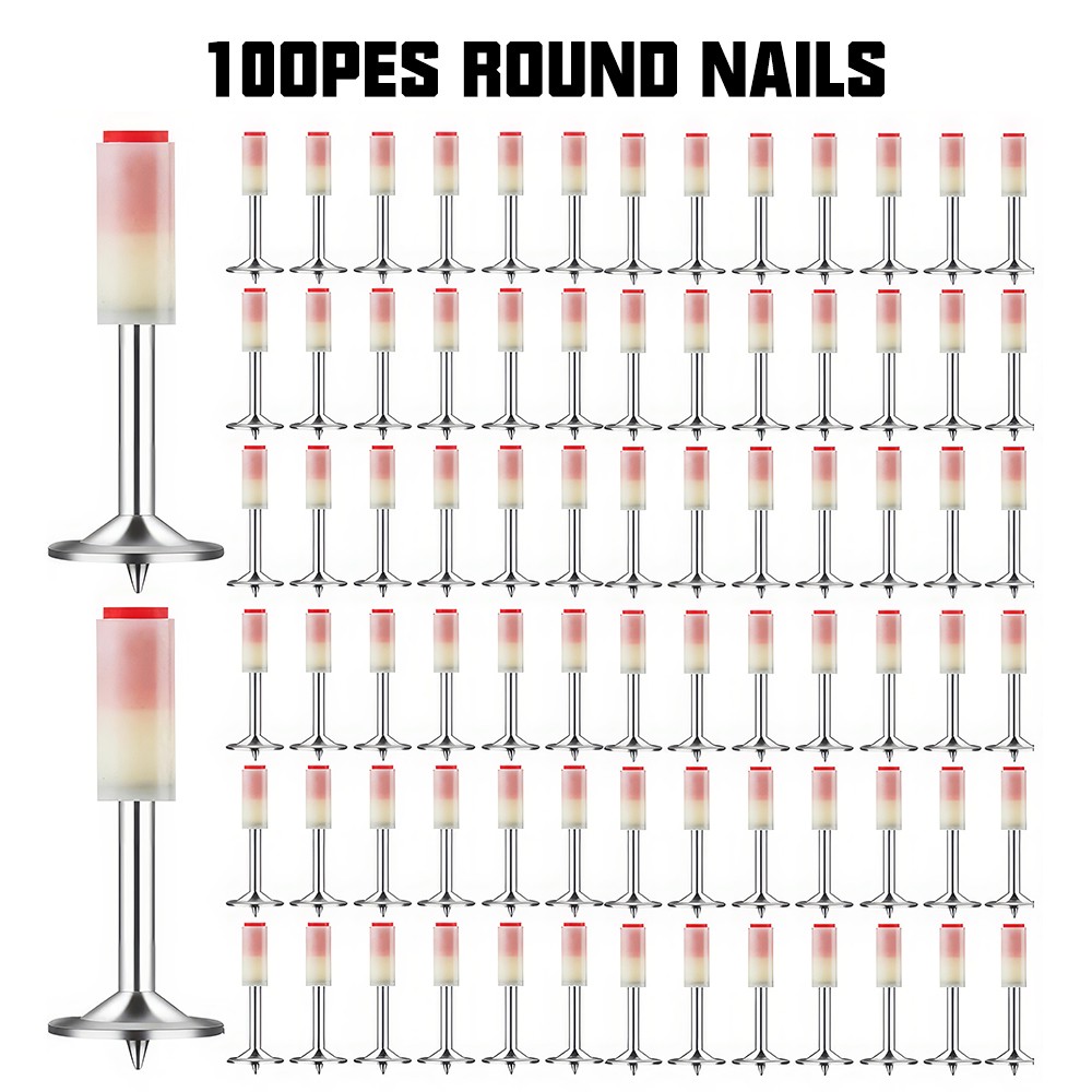 Concrete Nail Gun Kits With 100 Nails Wall Fastening Tool Portable Nail Machine