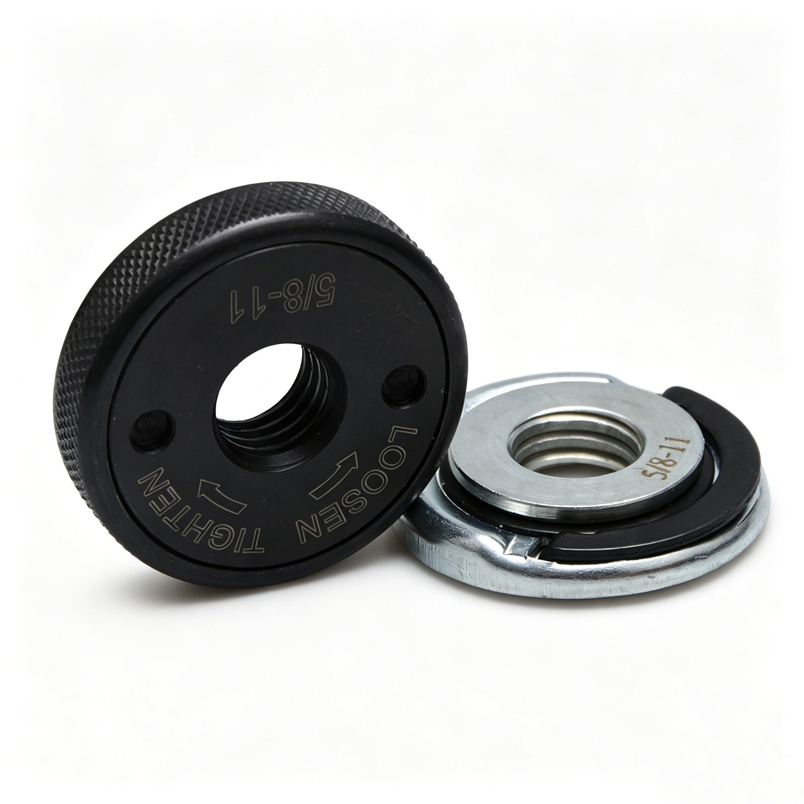 5/8&Prime;-11 Angle Grinder Flange Nut Kit for Contractors Mechanics D-Ring Knurled