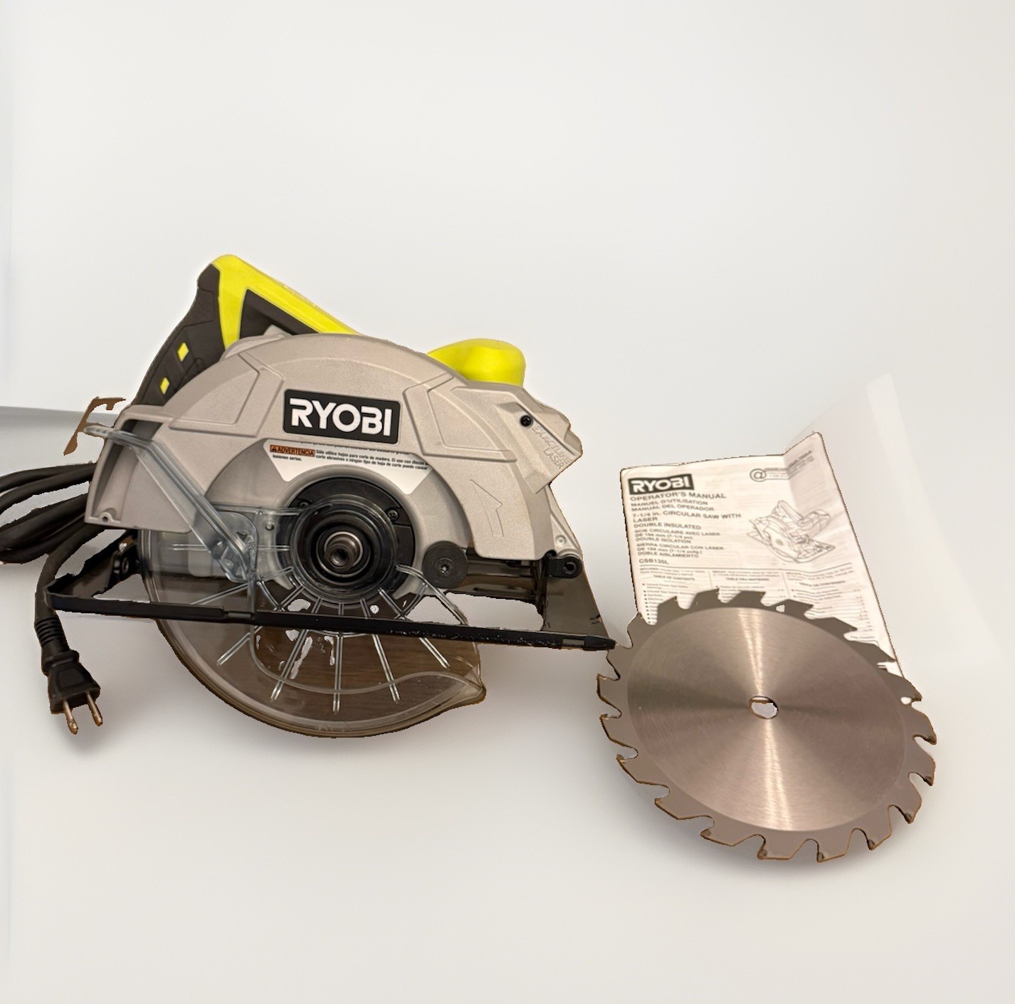 Ryobi CSB135L 14-Amp 7-1/4&Prime; Corded Circular Saw with Laser