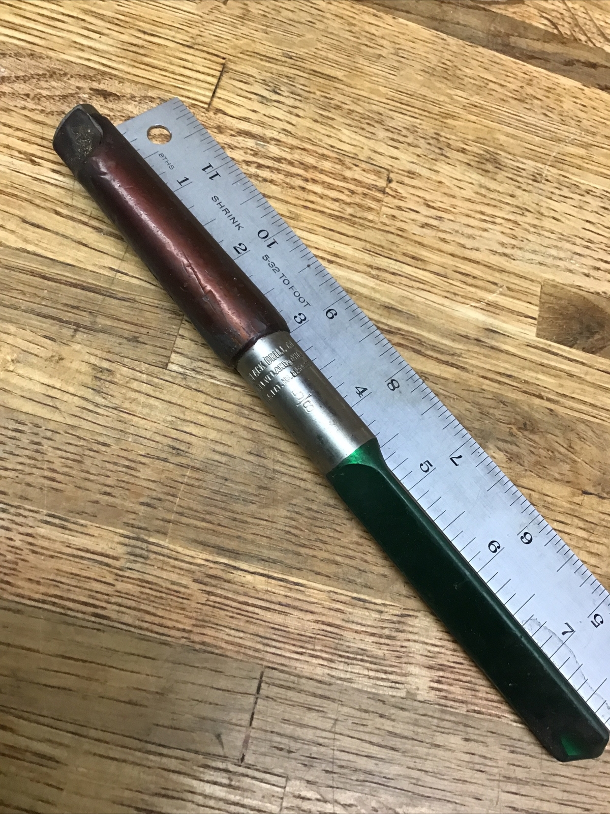 BLACK DRILL CO. HARD STEEL DRILL 5/8” W. Mortise Taper