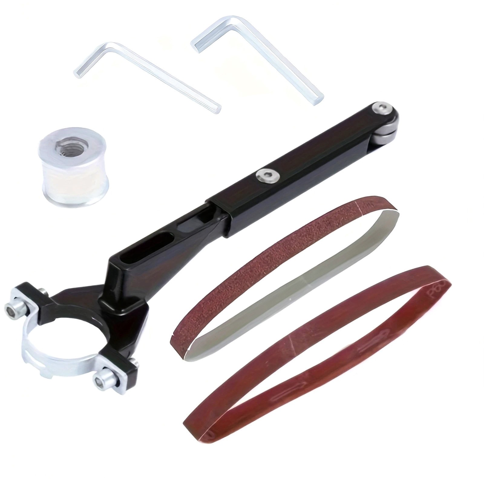 Belt Sander Attachment Kit Unit For Angle Grinder Metal Wood Polishing Removal