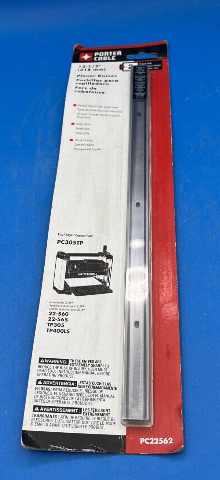 Porter Cable 12 1/2&Prime; Planer Knives OEM (2x) PC22562 PC305TP 22-560 TP305 TP400LS