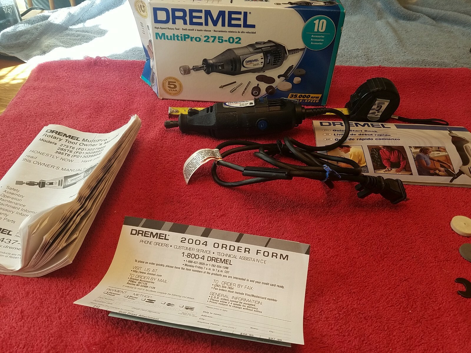 DREMEL MULTIPRO 275-02 SINGLE SPEED CORDED ELECTRIC 35,000 RPM