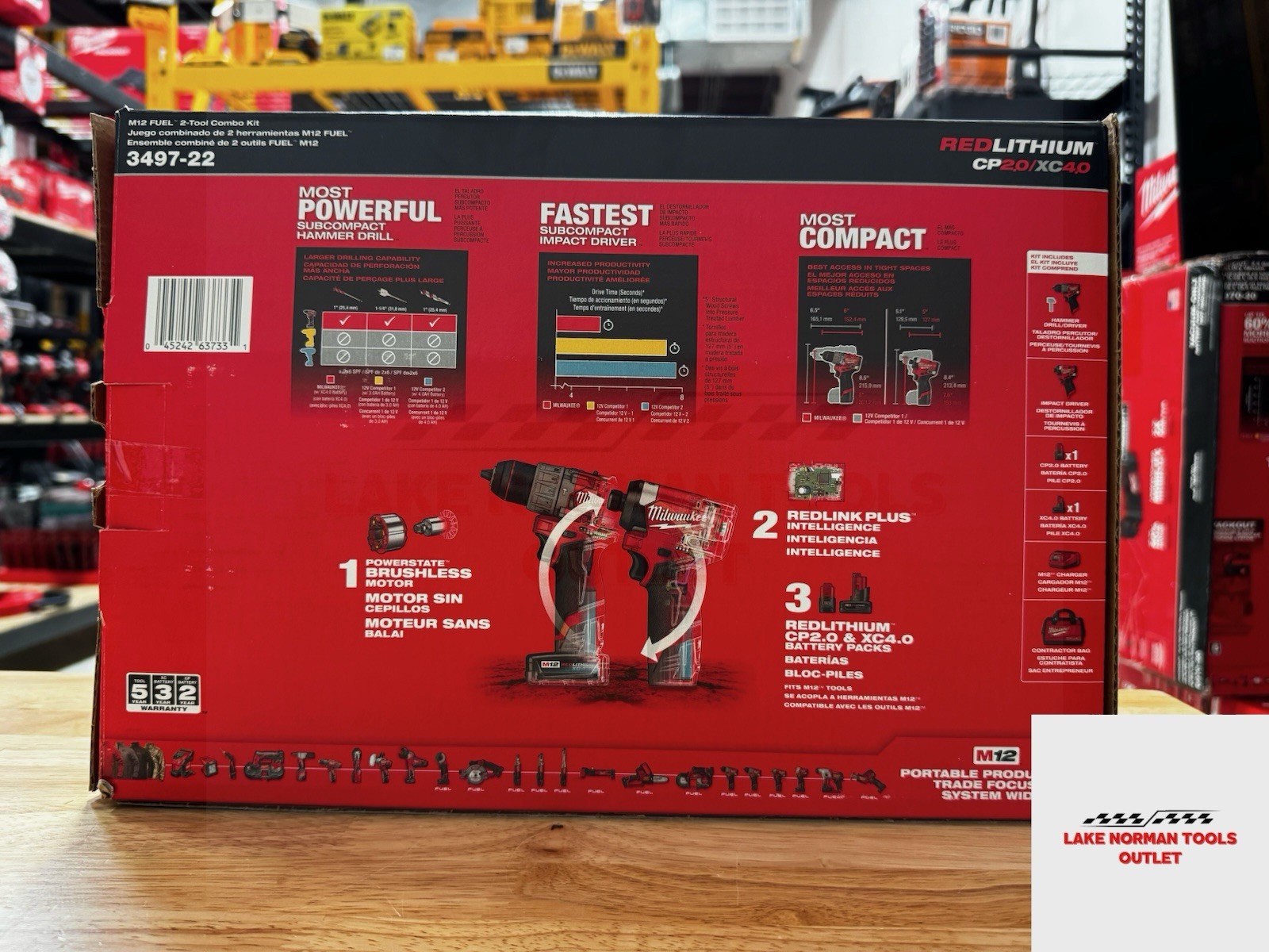 Brand New Milwaukee (3497-22) M12 FUEL 2 Tool Combo Kit