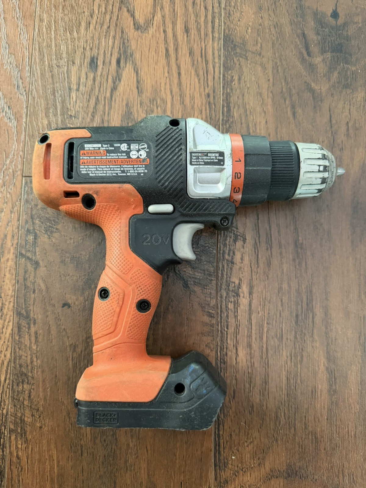 Black&Decker Cordless Drill BDCDMT120C Type-2 20V DC-No Battery or Charger
