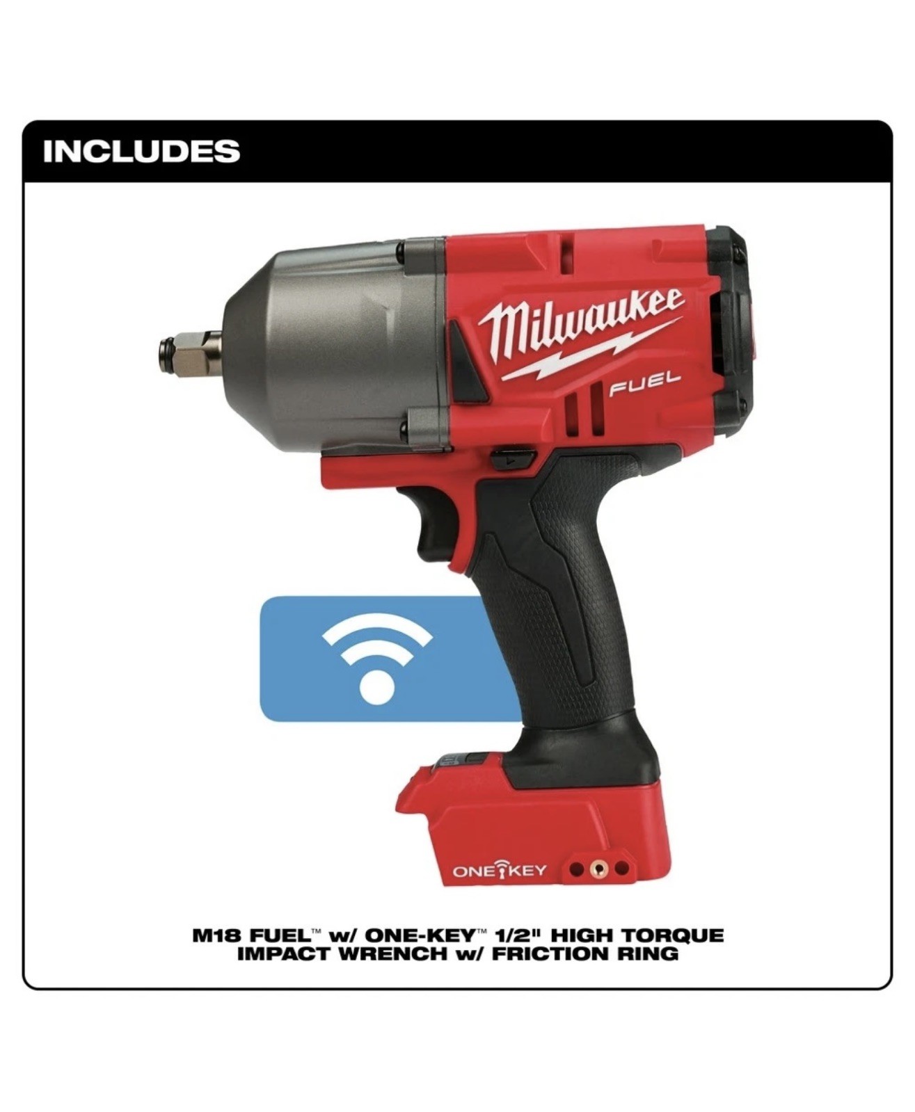 Milwaukee 2863-20 M18 FUEL High Torque Impact Wrench 1/2&Prime; Friction Ring Bare
