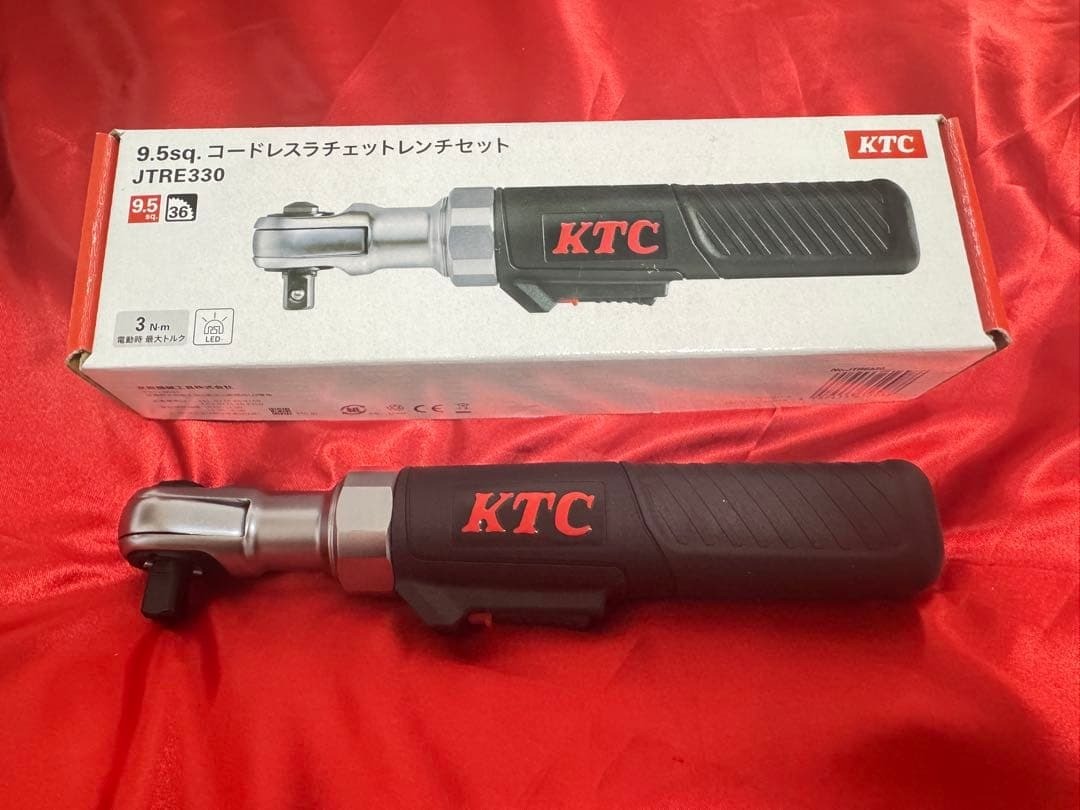 KTC JTRE330 9.5sq 3/8&Prime; Cordless Ratchet Wrench Set 3.6V USB-C Japan New