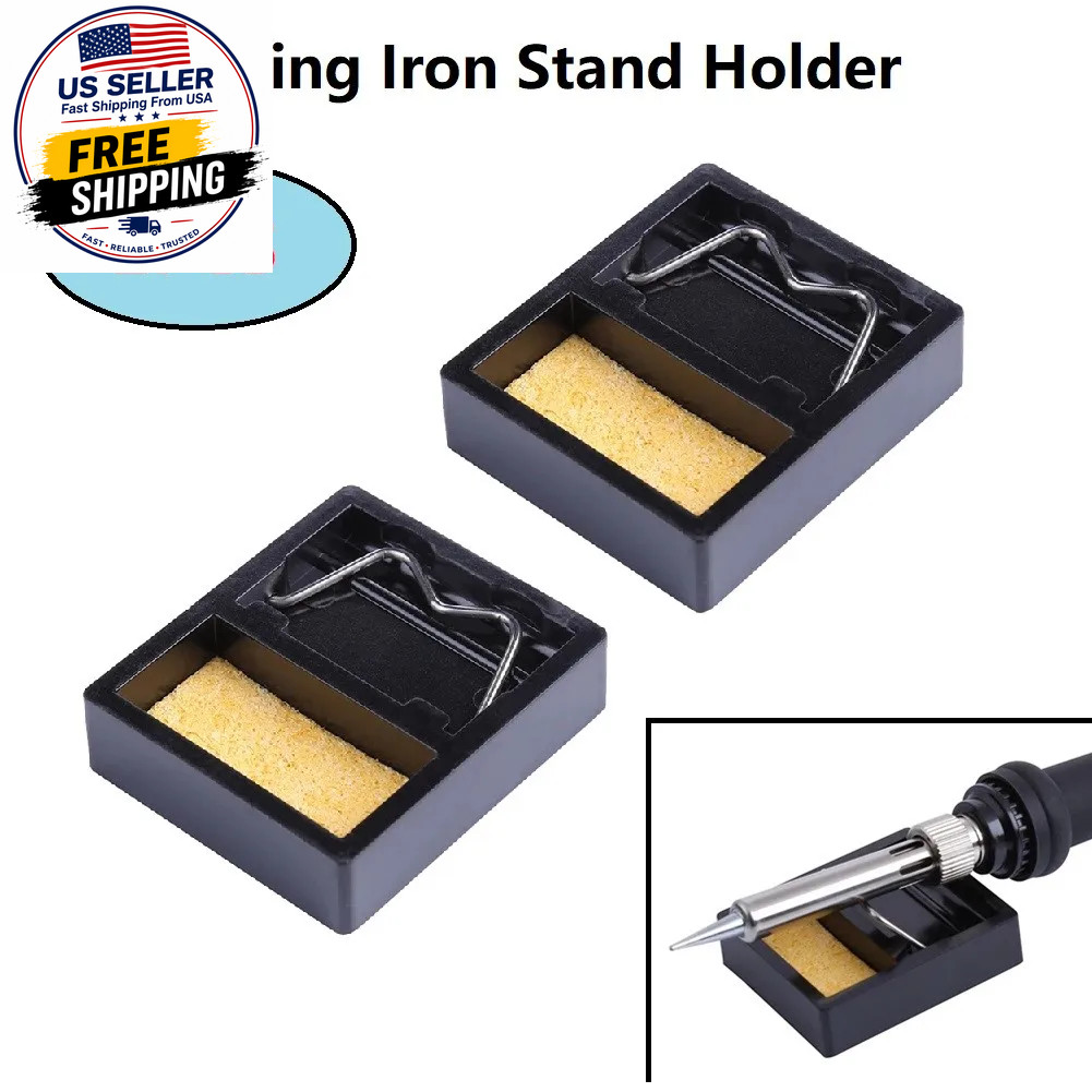 2Pcs Mini Soldering Iron Stand Holder Welding Solder Soldering Stand with Clean