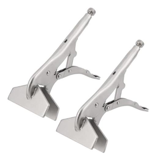 2pcs 10-Inch Locking Sheet Metal Clamps, Heavy Duty Welding Pliers Heat