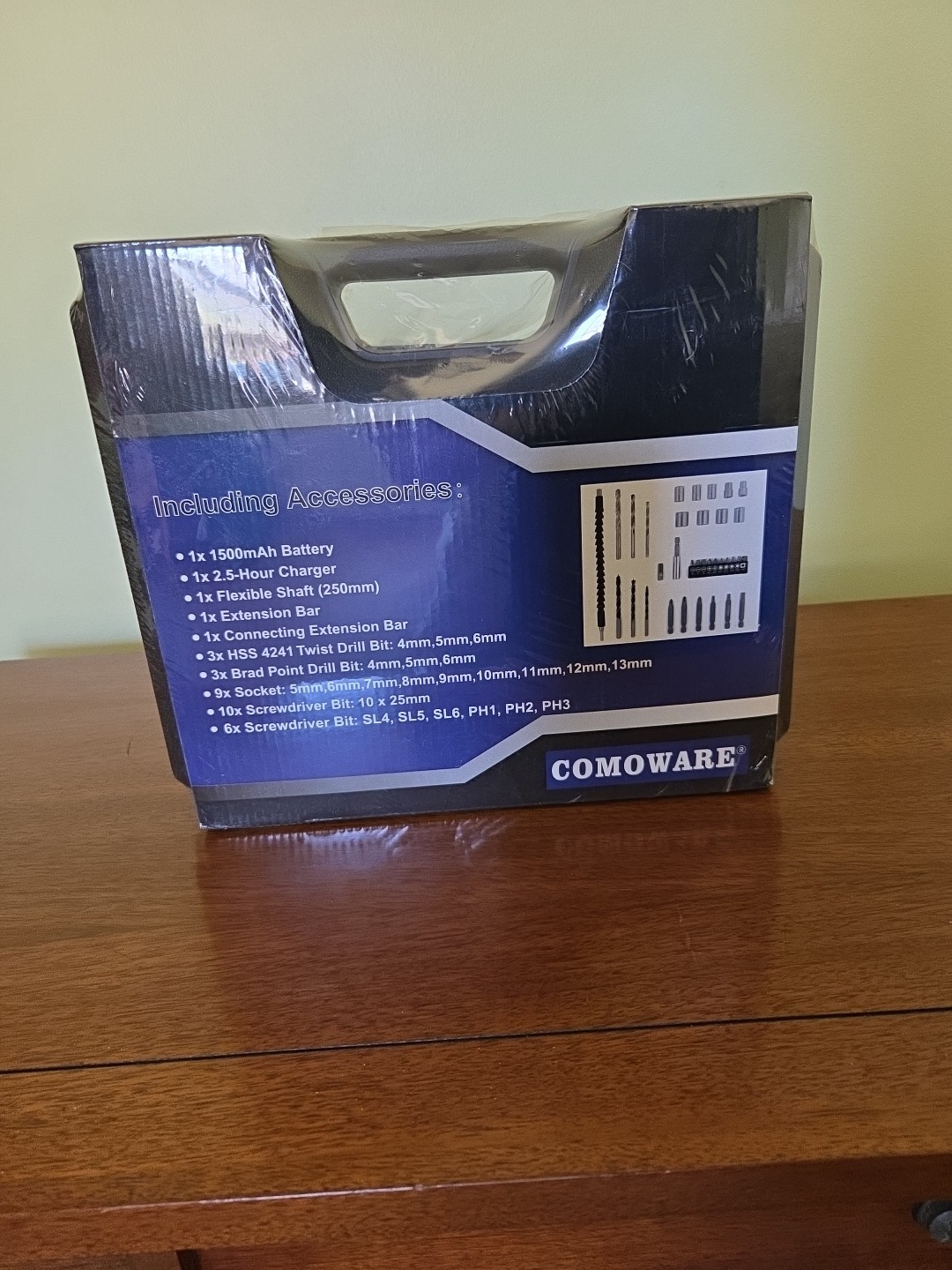Comoware 20V Cordless Drill Driver Kit NEW Sealed Tool Battery Case Charger
