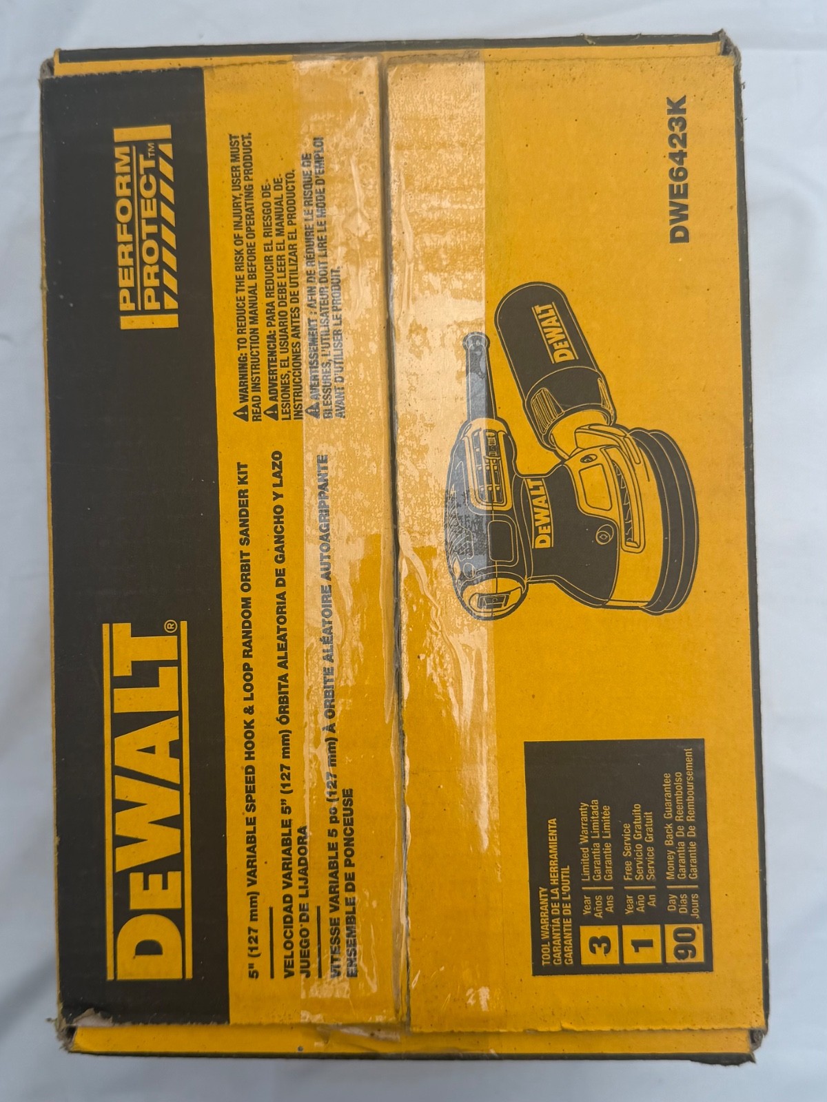 [NEW] (DWE6423K) DEWALT Corded Electric Variable Speed Random Orbital Sander Kit