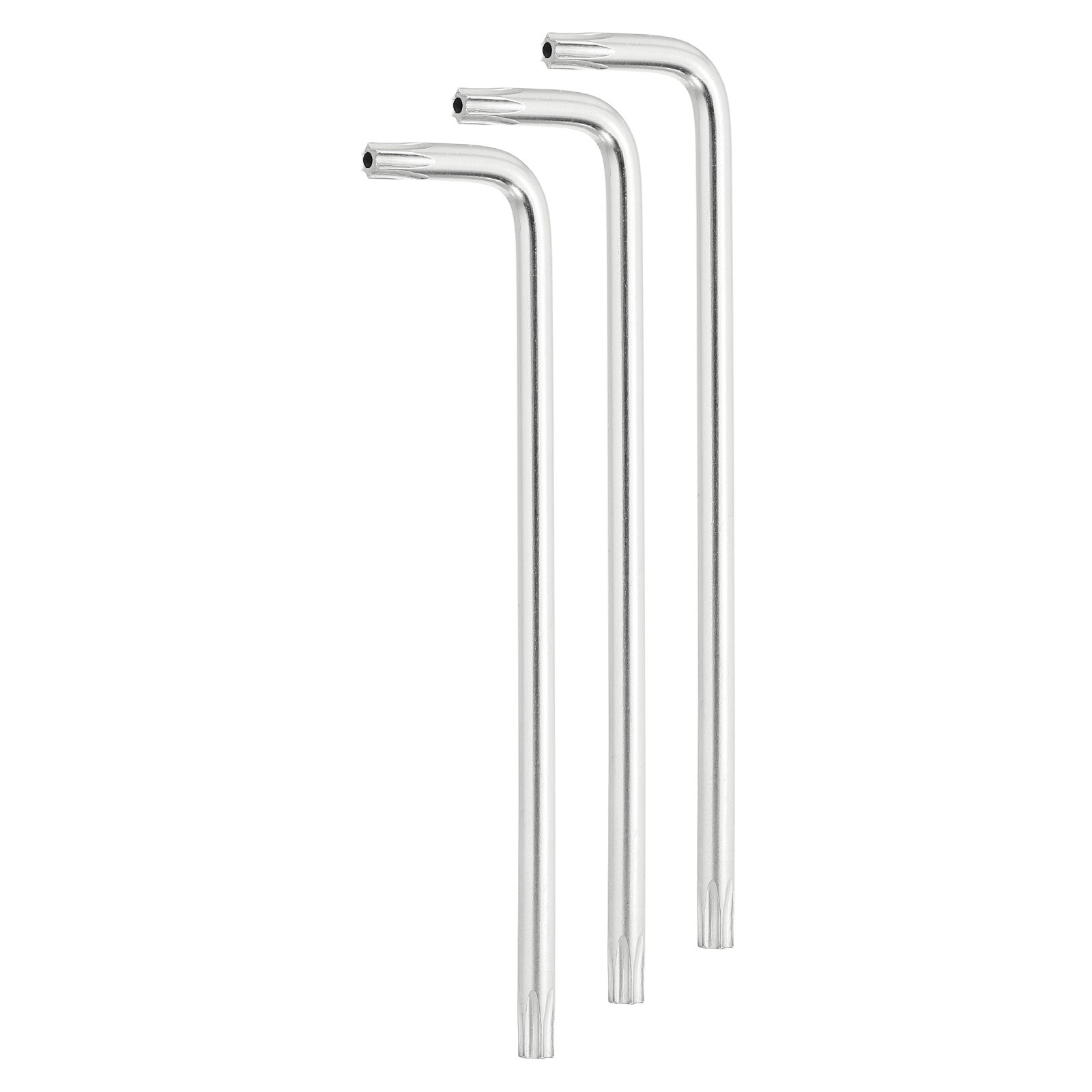 3 Pcs T20 Anti-tamper Torx Wrench for Wrench, 9.5cm Silver