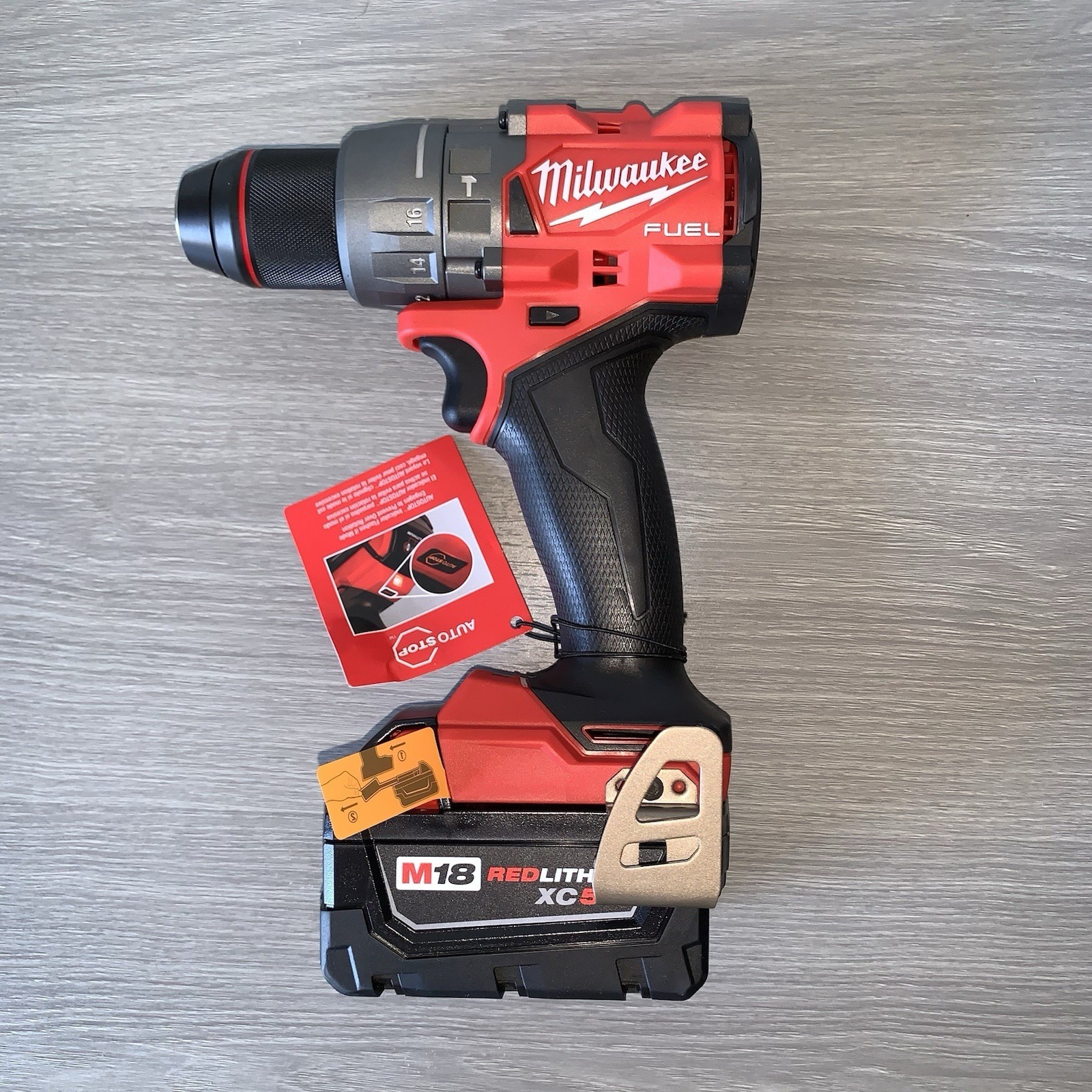 Milwaukee M18 FUEL Cordless 1/2 in. Hammer Drill/Driver w/ 5.0 Ah Battery