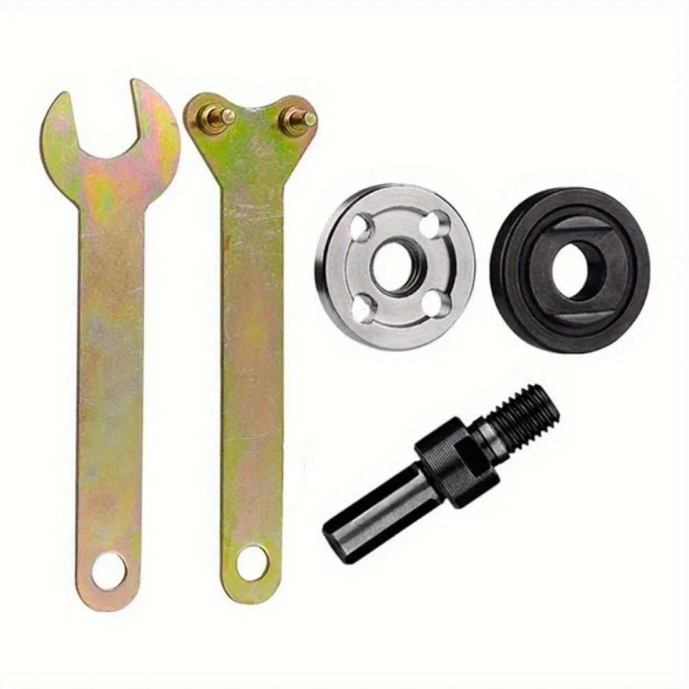 1Set 10mm Drill to Angle Grinder Adapter Rod Conversion Kit with Wrench – NEW