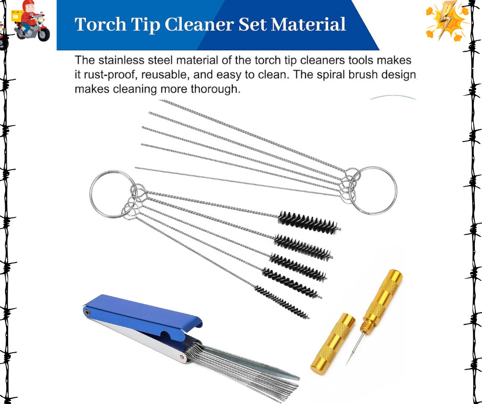 4Packs Torch Tip Cleaner for Cleaning Welding Cutting Nozzles, Gas Orifices