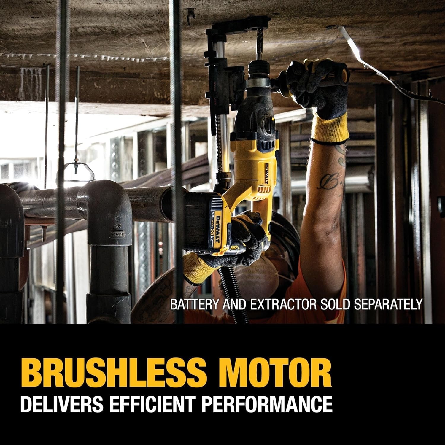 DEWALT 20V MAX SDS Plus 1 Inch Cordless Rotary Hammer with D-Handle,Tool Only