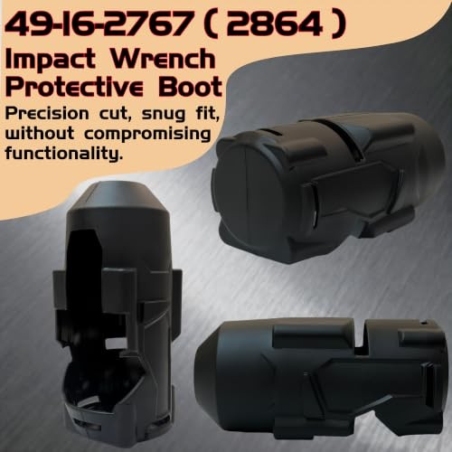 Protective Boot for M18 FUEL 1/2&Prime;&3/4&Prime; High Torque Impact Wrench () | Black
