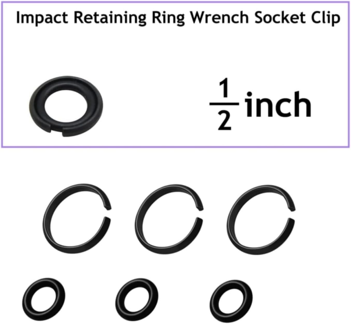 High-Quality 1/2” & 3/8” Impact Wrench Retaining Clips with Installation Tool