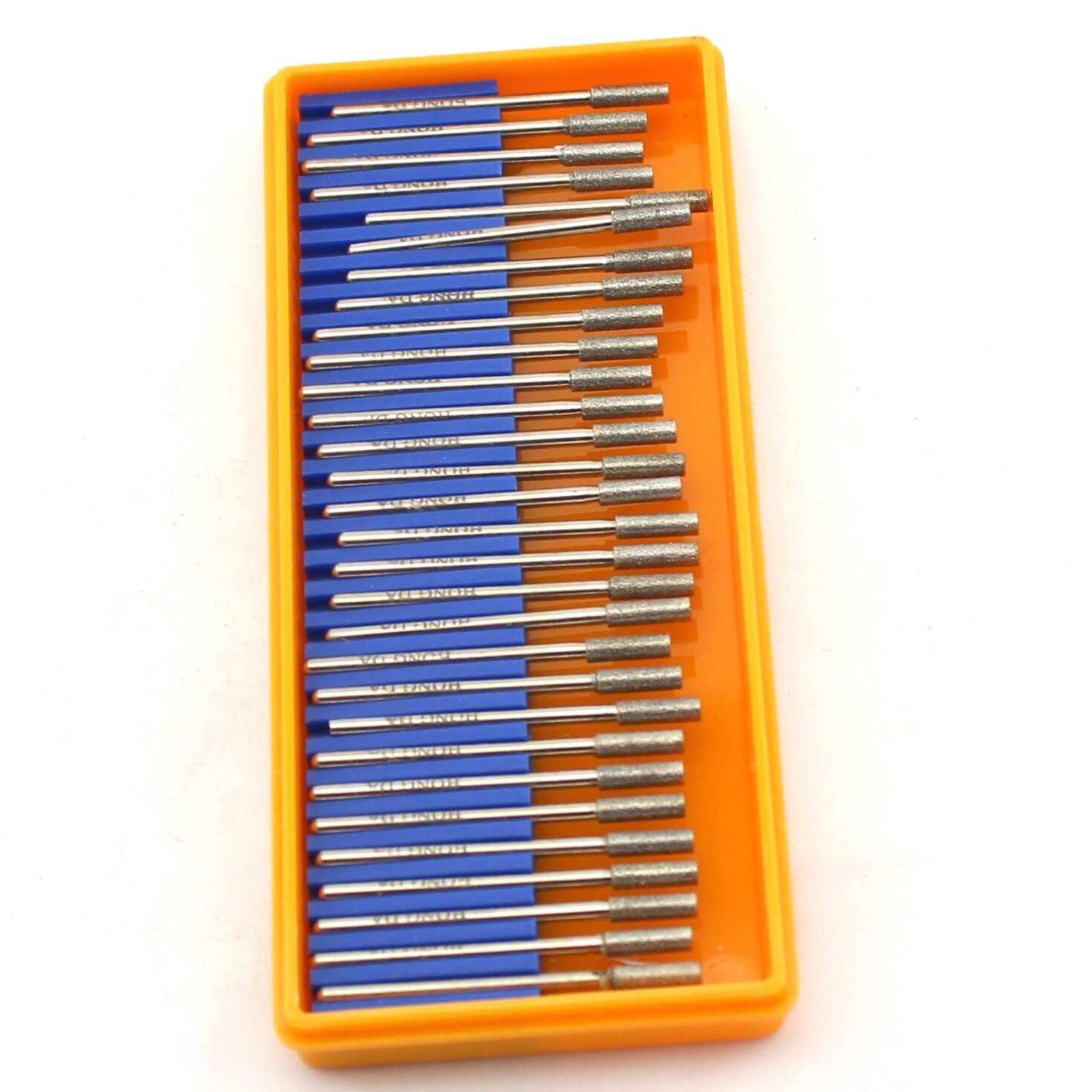 30Pcs 1mm-3.5mm Diamond Grinding Bits for Dremel Cylindrical Carving Burr Tools
