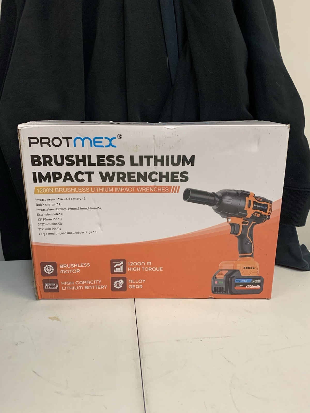 Protmex brushless lithium impact wrench