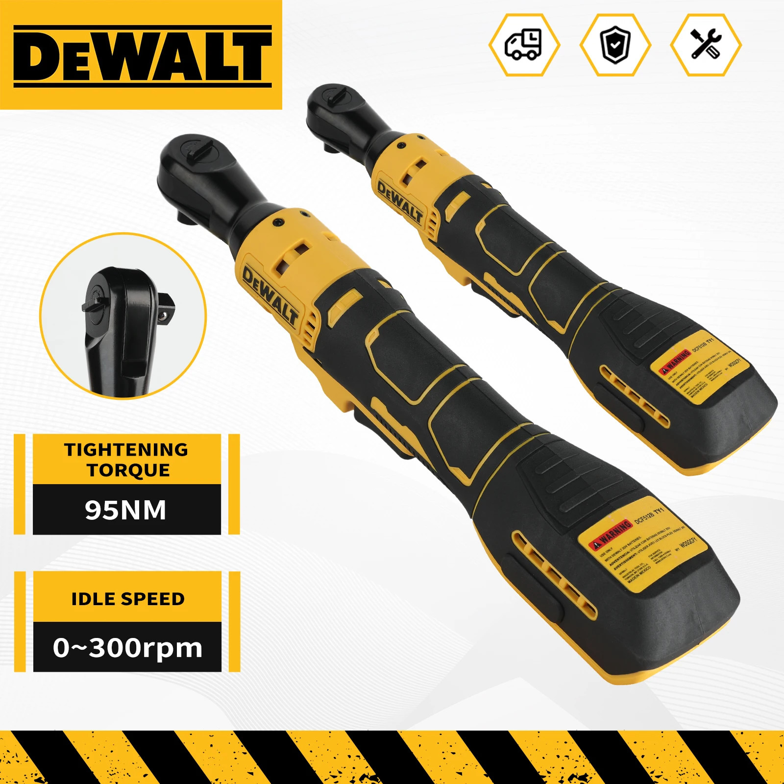Dewalt DCF513/DCF512 Ratchet Right Angle Wrench LED Cordless Driver Variable…