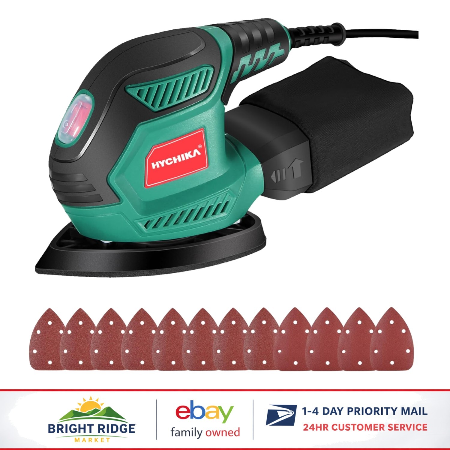 Versatile Electric Sander Tool for Tight Spaces with Efficient Dust Collection