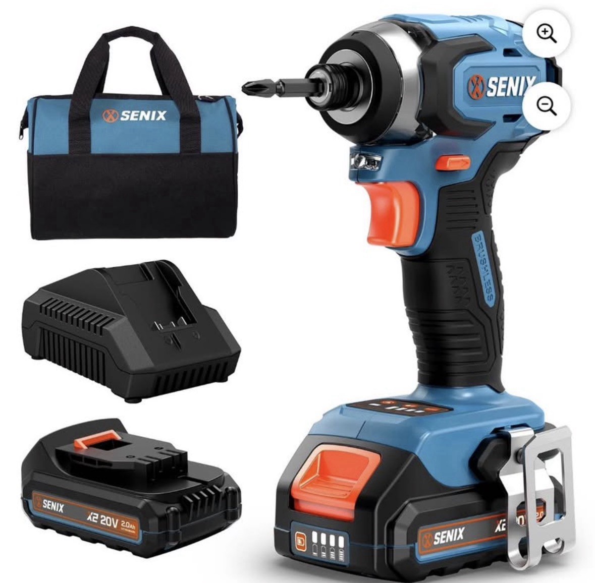20V Max* 1/4” Impact Driver, Brushless Motor, 130 Ft-Lb Max Torque, 3000 RPM