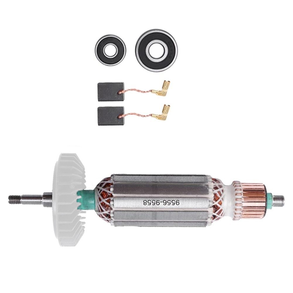 AC220V240V Rotor for Angle Grinder 9556 9557 9558 9556NB Replacement Armature