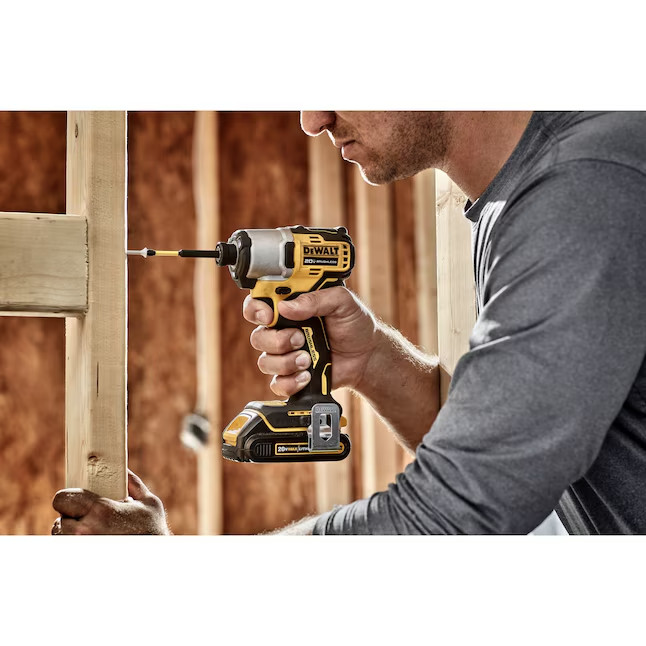 DEWALT POWERSTACK DCF840E1 20V MAX 1/4&Prime; BRUSHLESS CORDLESS IMPACT DRIVER KIT