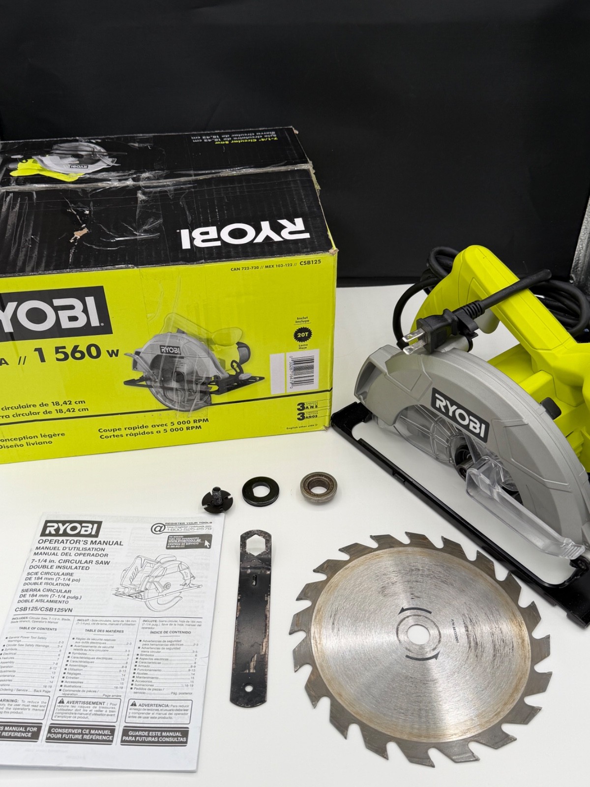 Ryobi CSB125 13 Amp 7.25 inch Circular Saw