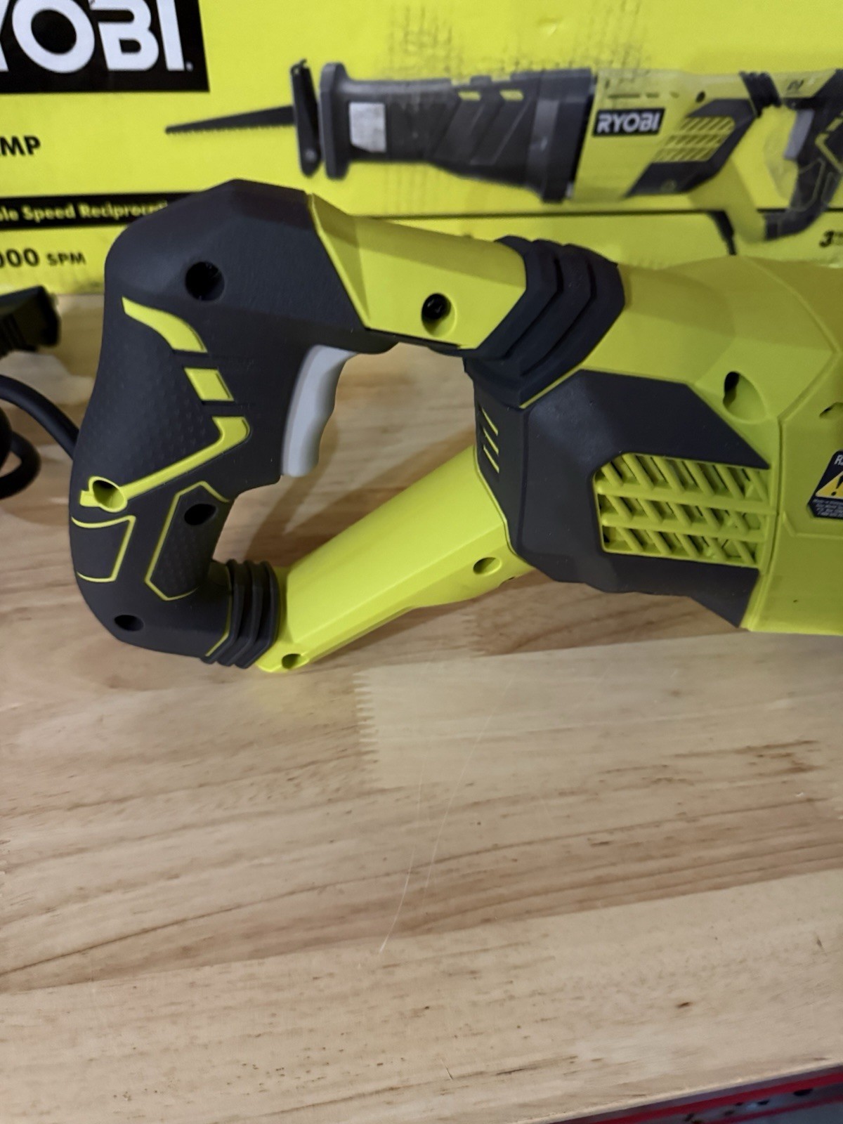 [Open Box] Ryobi 12 Amp Variable Speed Reciprocating Saw RJ186V + Diablo Blade