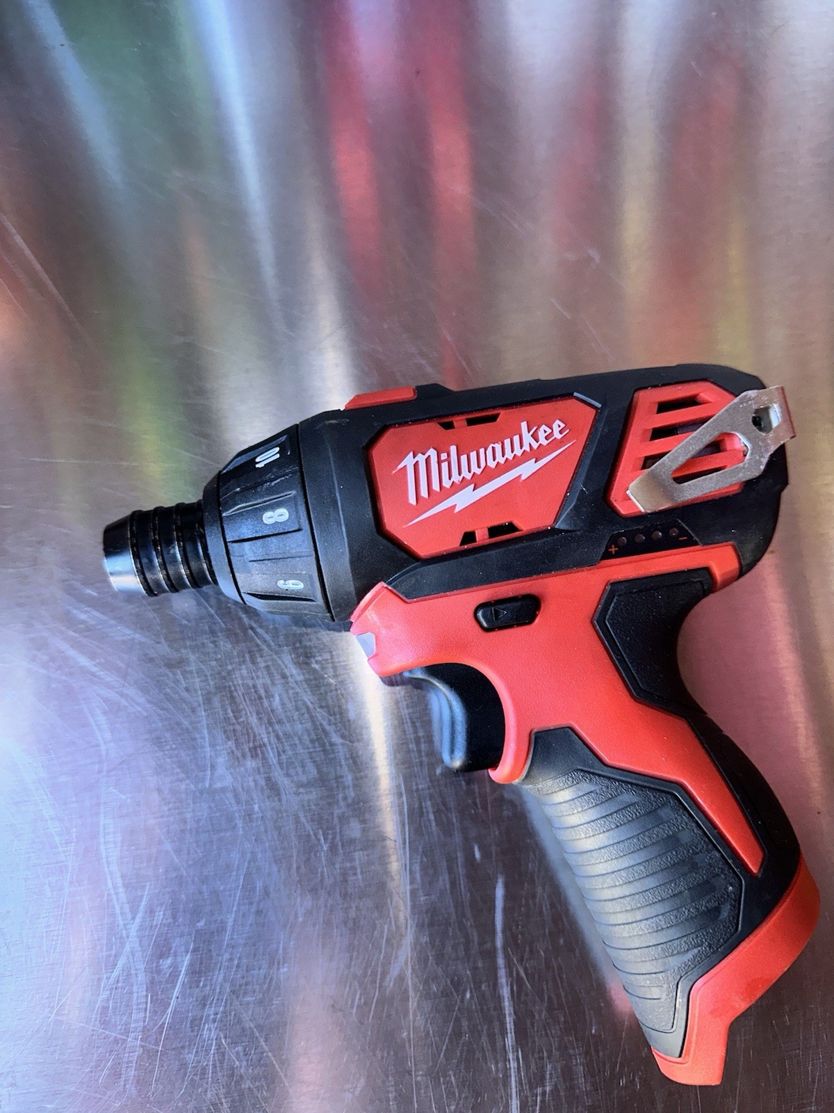 Milwaukee M12 2401-20 1/4 inch Cordless Hex Screwdriver. Tool Only. Used