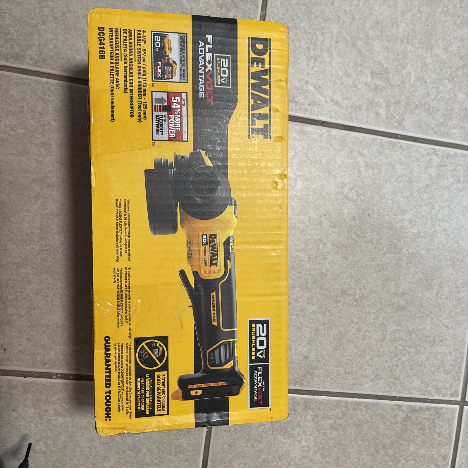 DeWalt DCG416B 20V MAX 4-1/2 in – 5 in Angle Grinder (Tool Only)