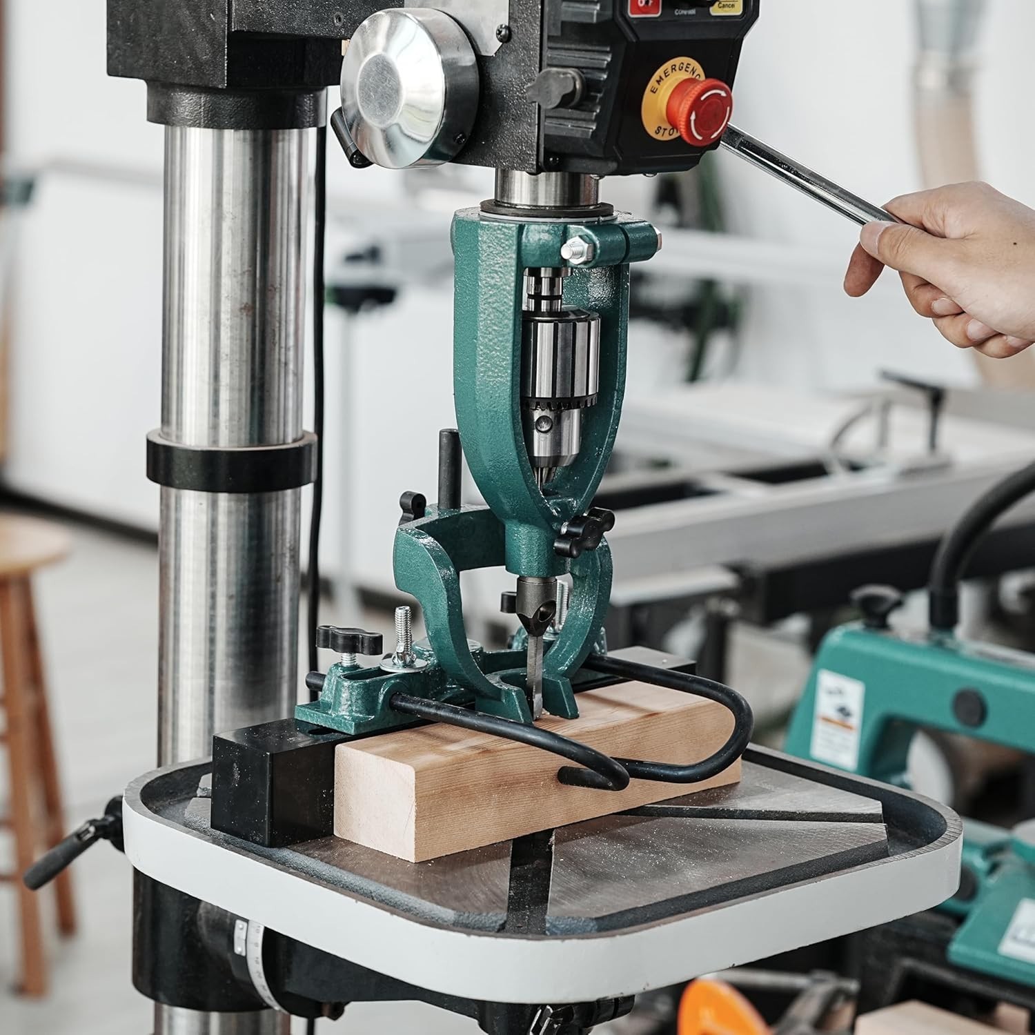 Mortising Machine, Tenon Tools Mortising Attachment for Drill Press and Woodwork