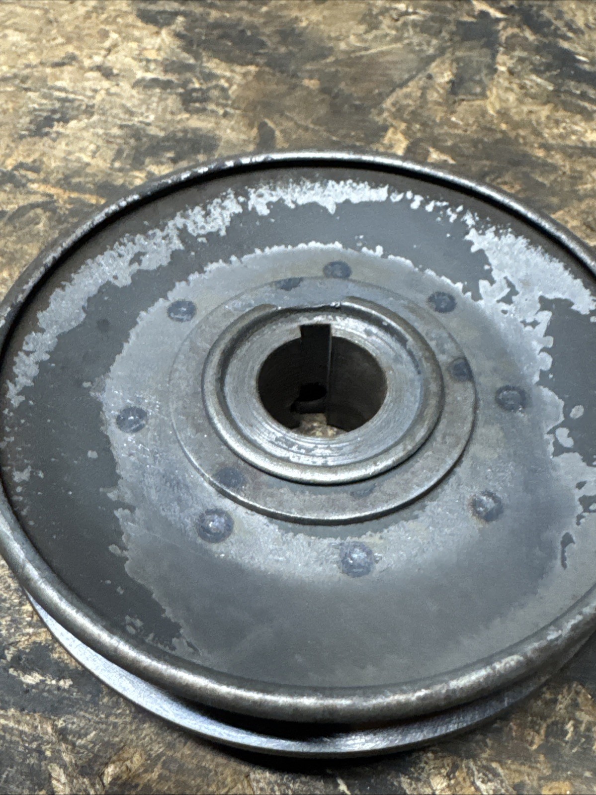 Delta Rockwell 6&Prime; X 48&Prime; Belt Sander Drive Shaft Pulley 3/4 Bore 4” Dia