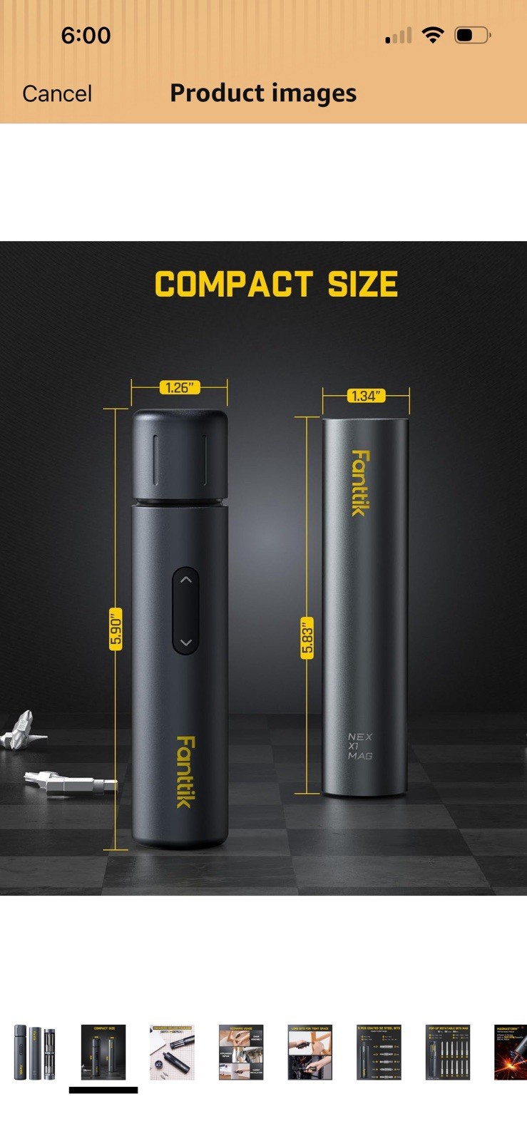 Fanttik S1 Capsule Deluxe Cordless Screwdriver, Electric Screwdriver