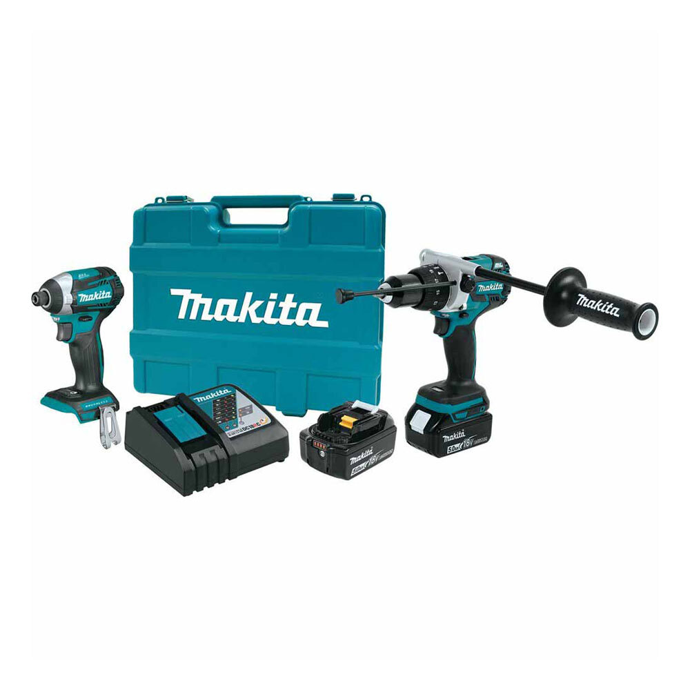 Makita XT268T 18V LXT Li-Ion Brushless 2-Piece Combo Kit (Certified Refurbished)