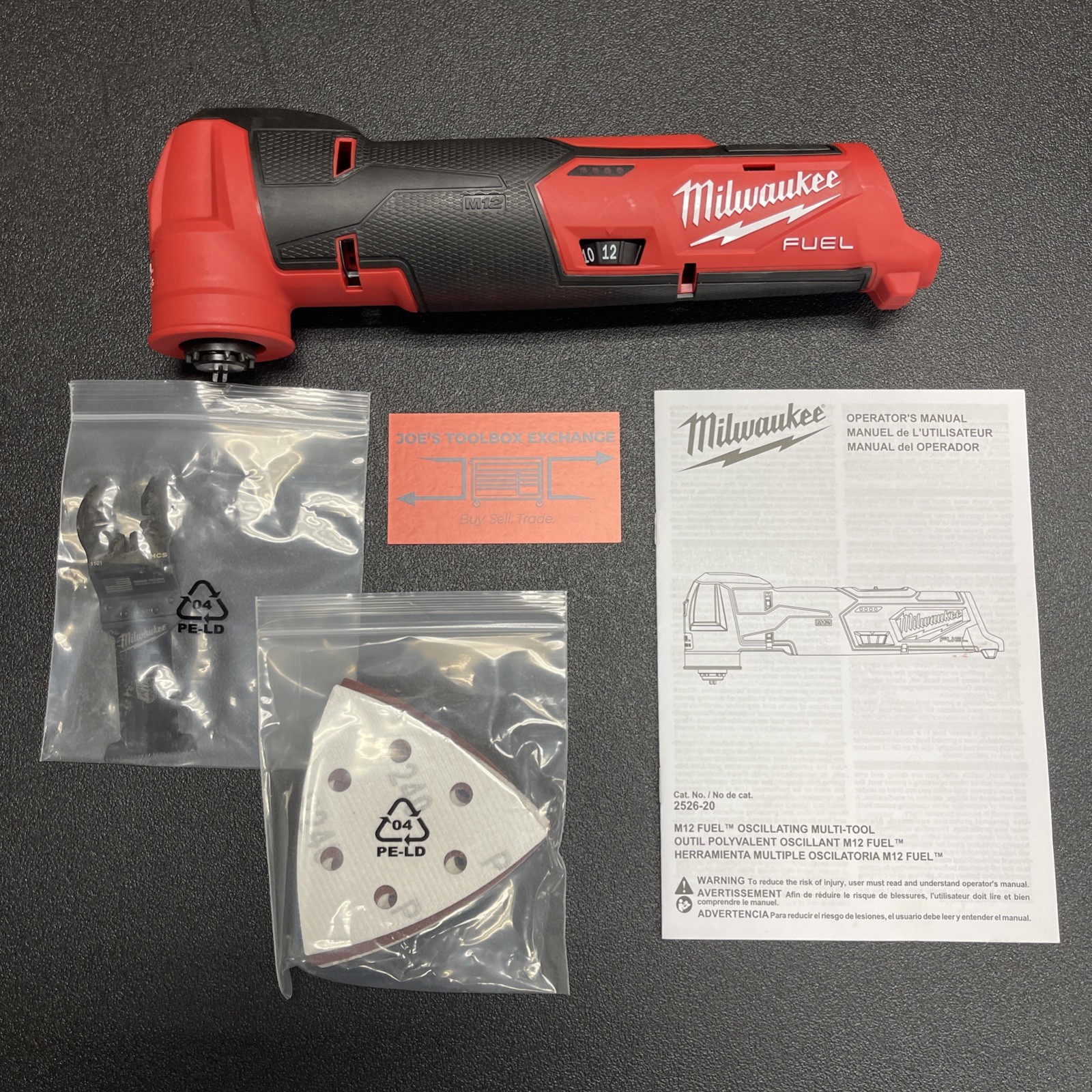 Milwaukee M12 FUEL Brushless Oscillating Multi-Tool 2526-20 Tool Only