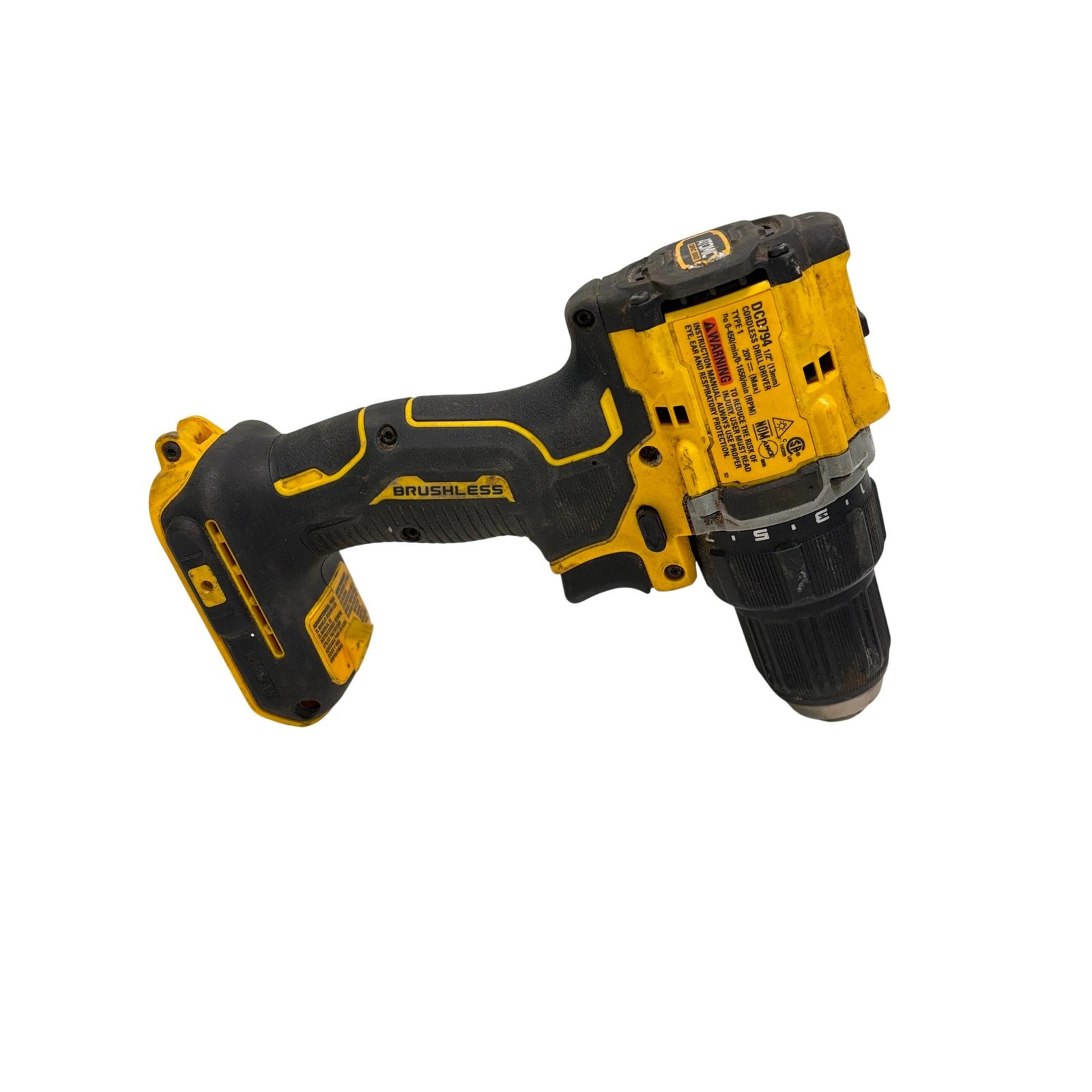 DEWALT DCD794 ATOMIC 20-Volt MAX Brushless Cordless 1/2 in. Drill/Driver