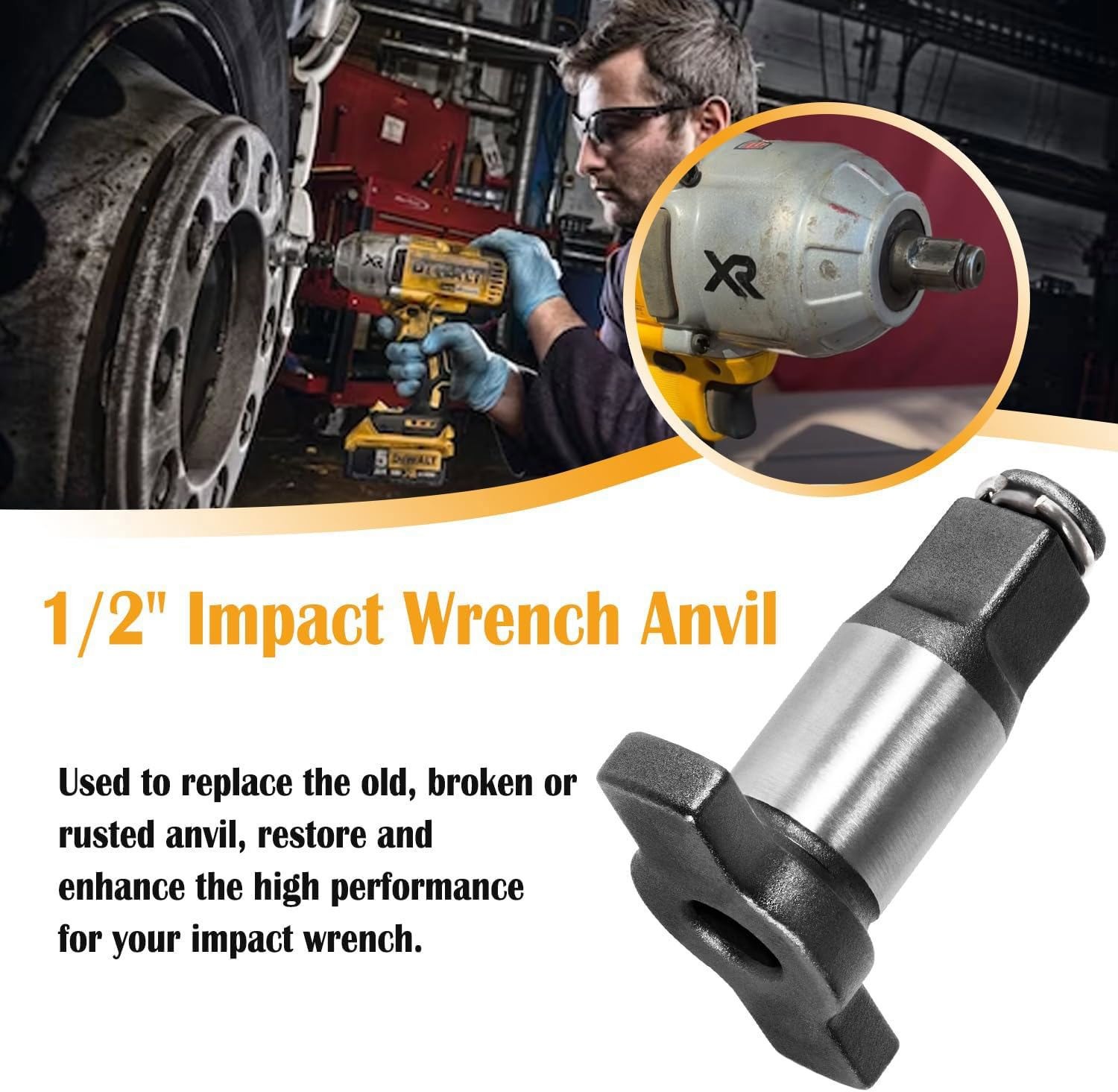 N415875 Anvil Assembly 1/2 » For Dewalt Impact Wrench 18v 20v Dcf899hb Dcf899hp