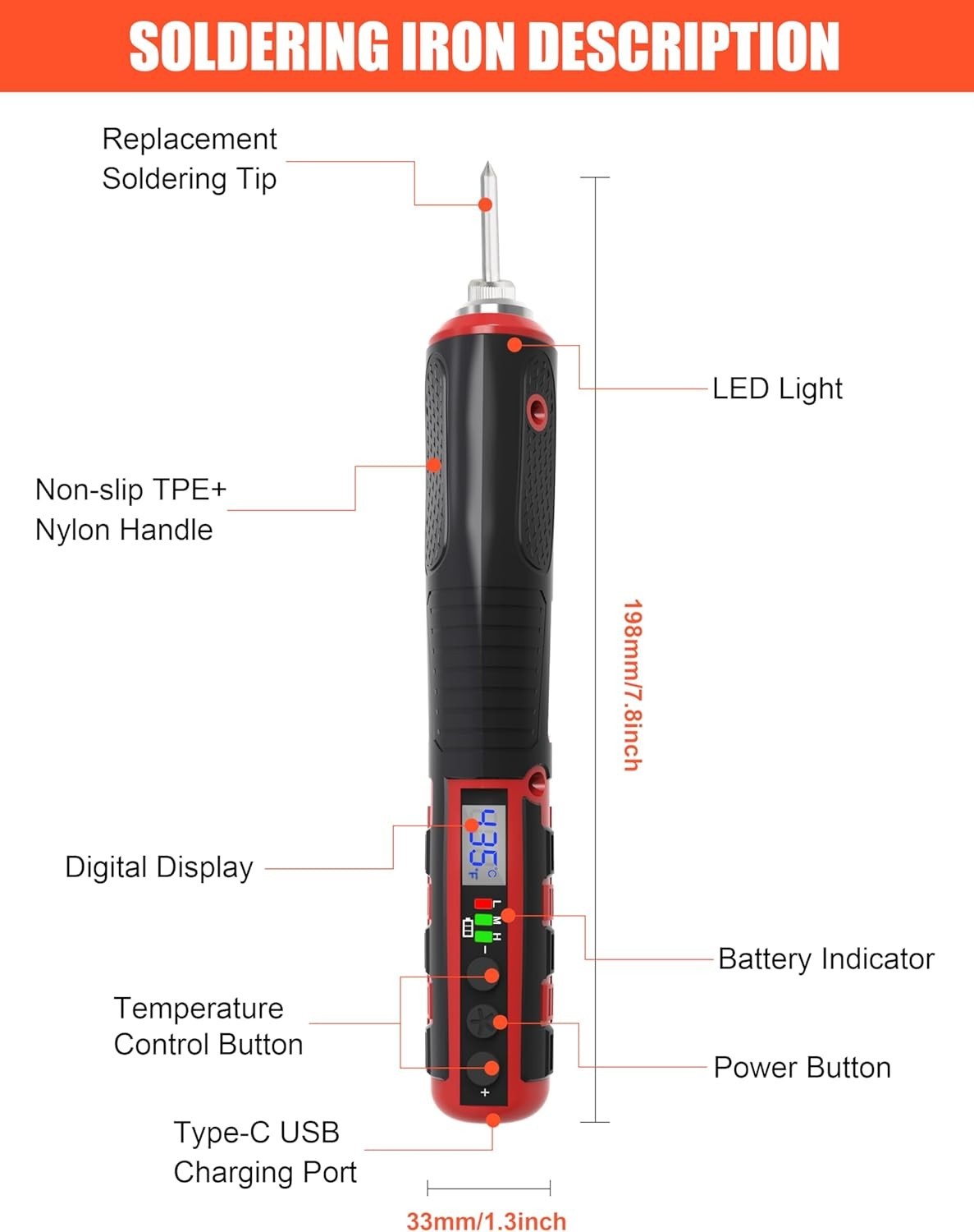 Lightweight Cordless Soldering Iron with Complete Pro Kit: Ready for Any Project